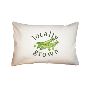 local peas  small accent pillow