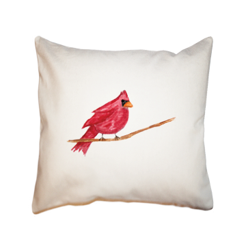 cardinal square pillow