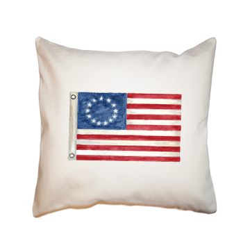 american flag square pillow