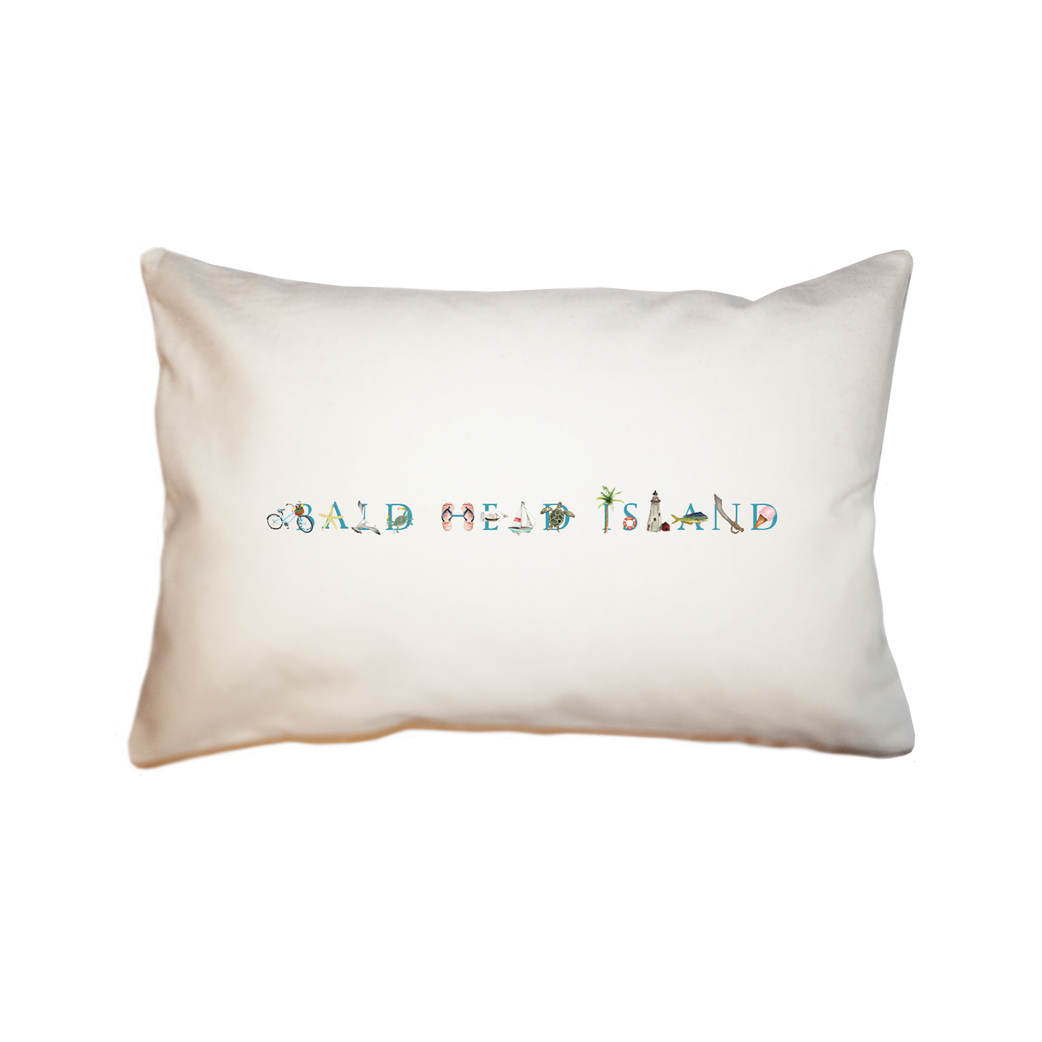 Bald Head Island large rectangle pillow