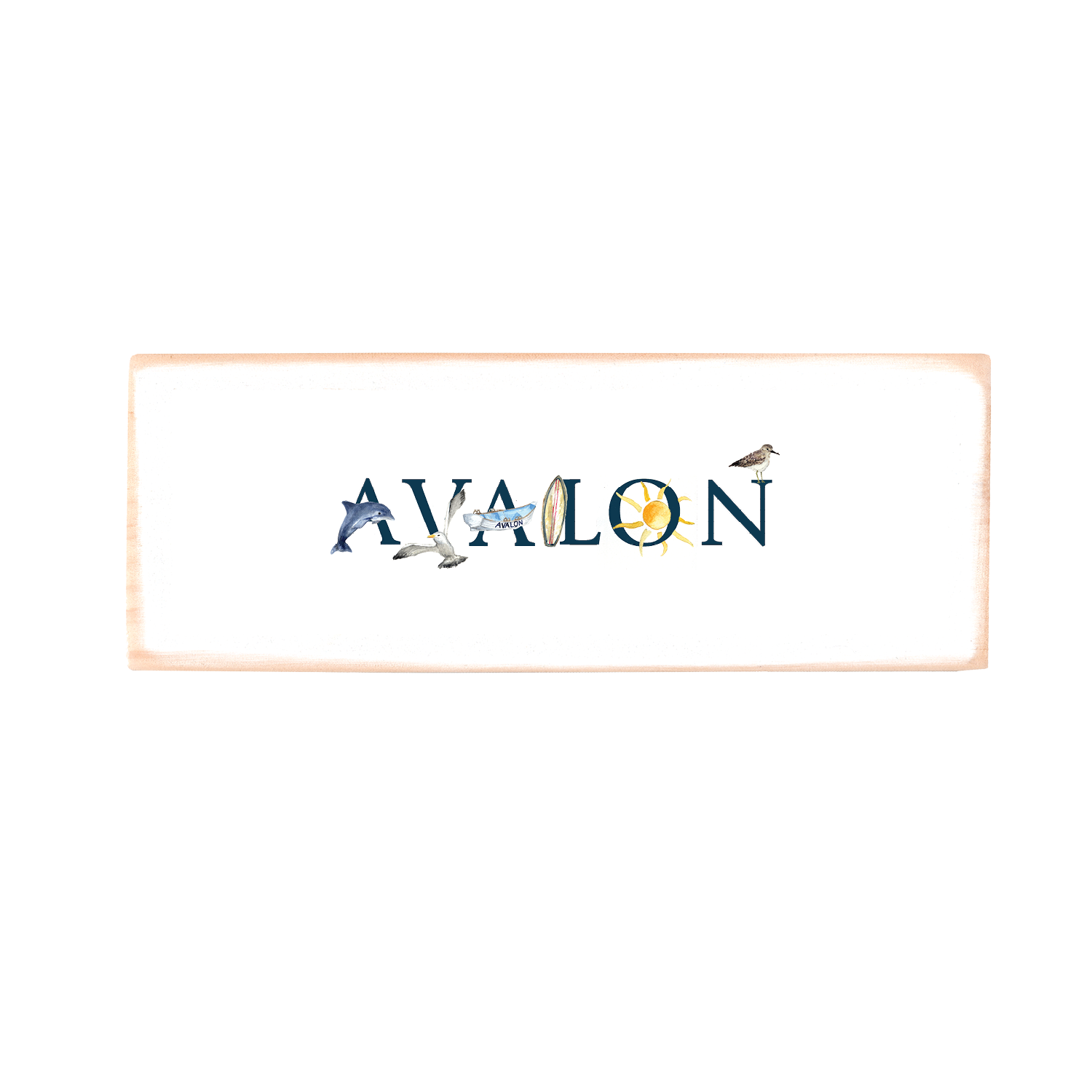 Avalon rectangle wood block
