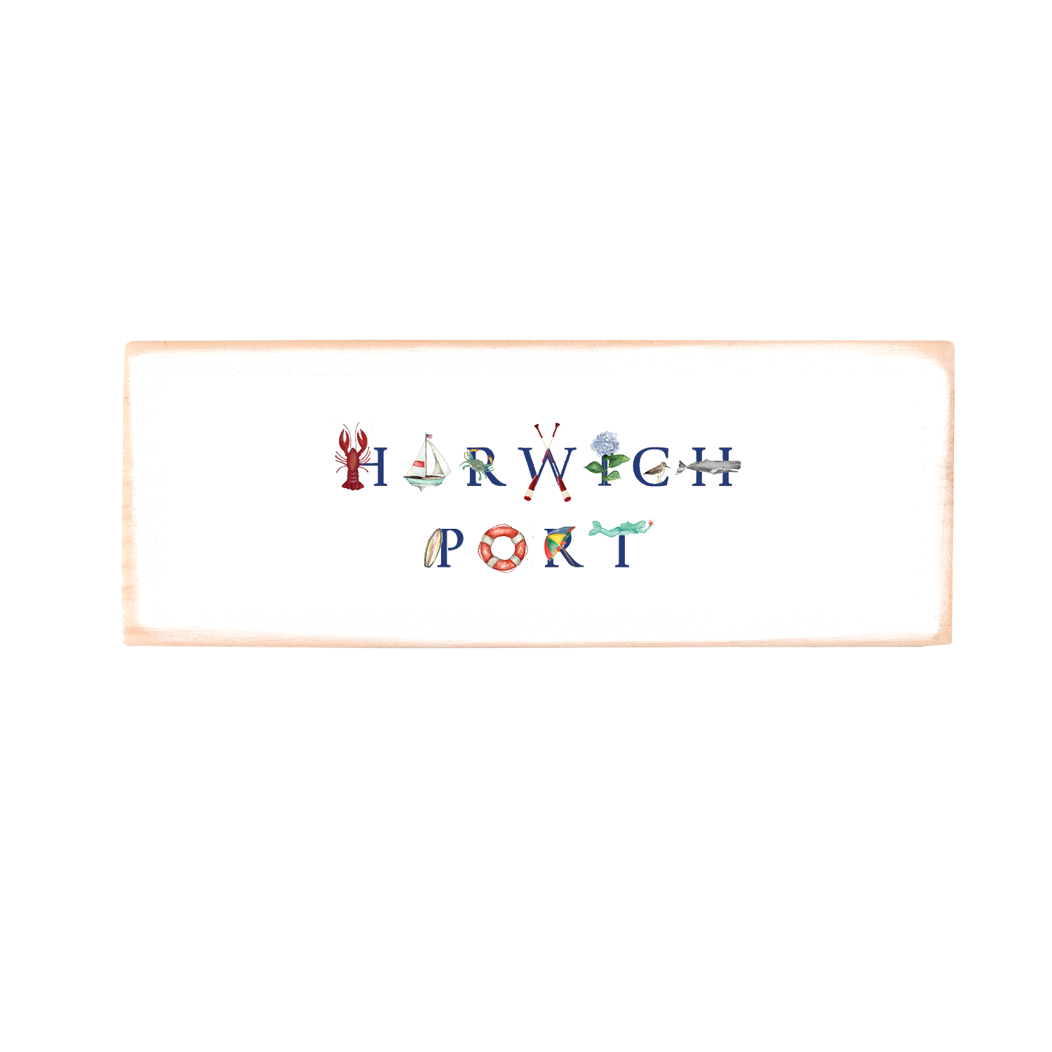 harwich port rectangle wood block