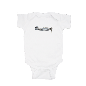 fighter plane baby snap up short sleeve