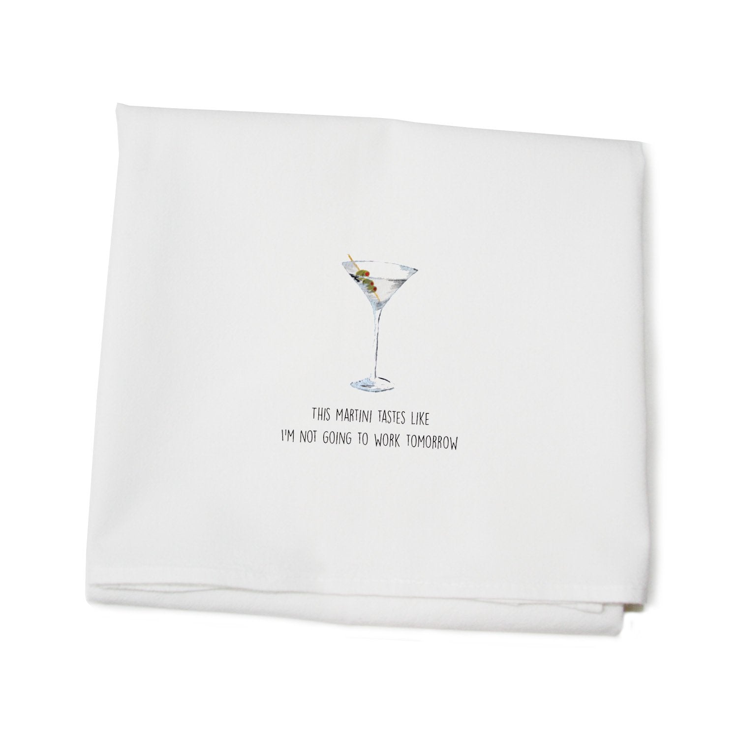 martini flour sack towel