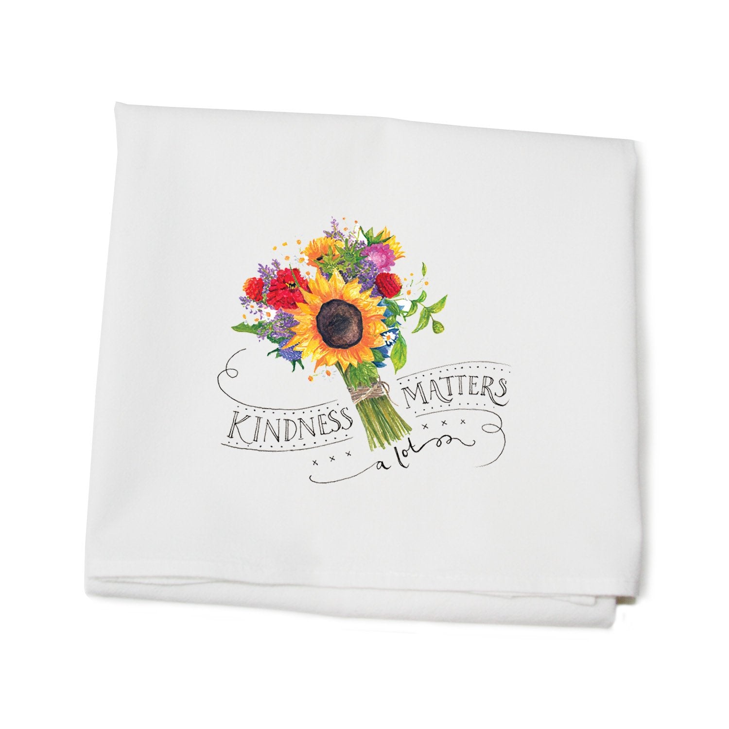 kindness flour sack towel