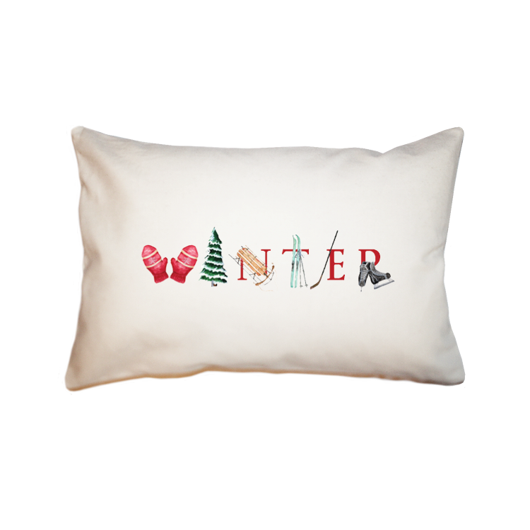 Winter large rectangle pillow
