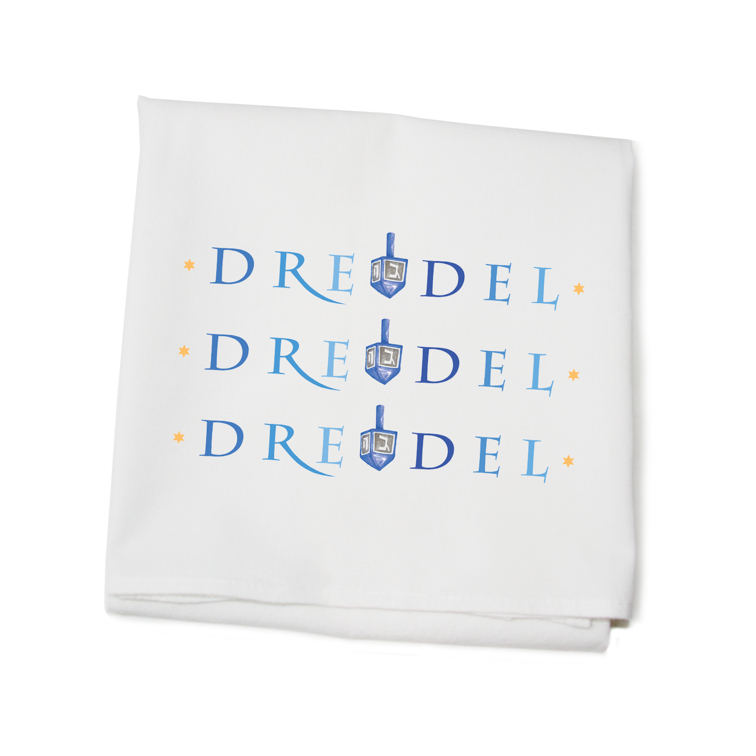 dreidel dreidle dreidle flour sack towel