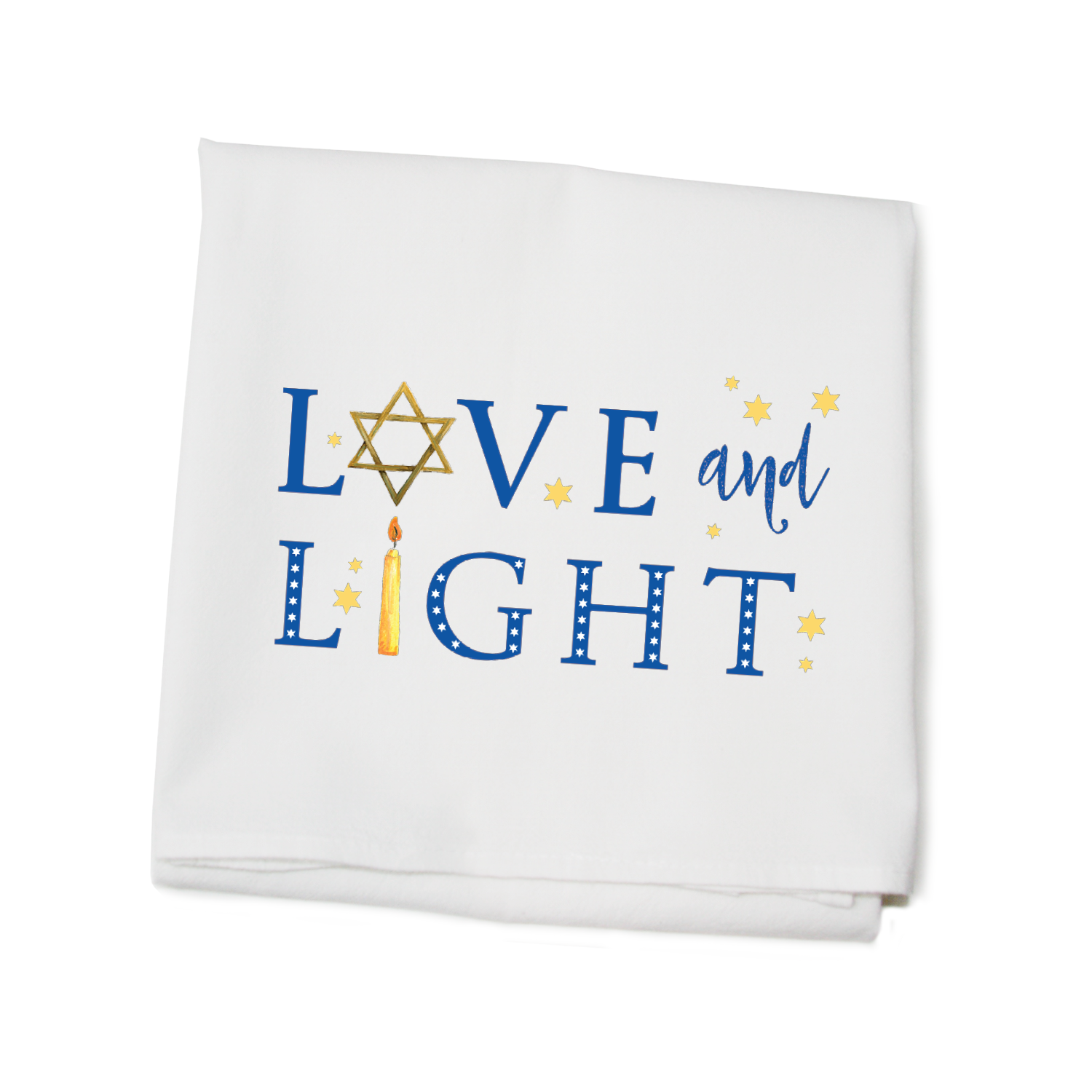 love and light flour sack towel