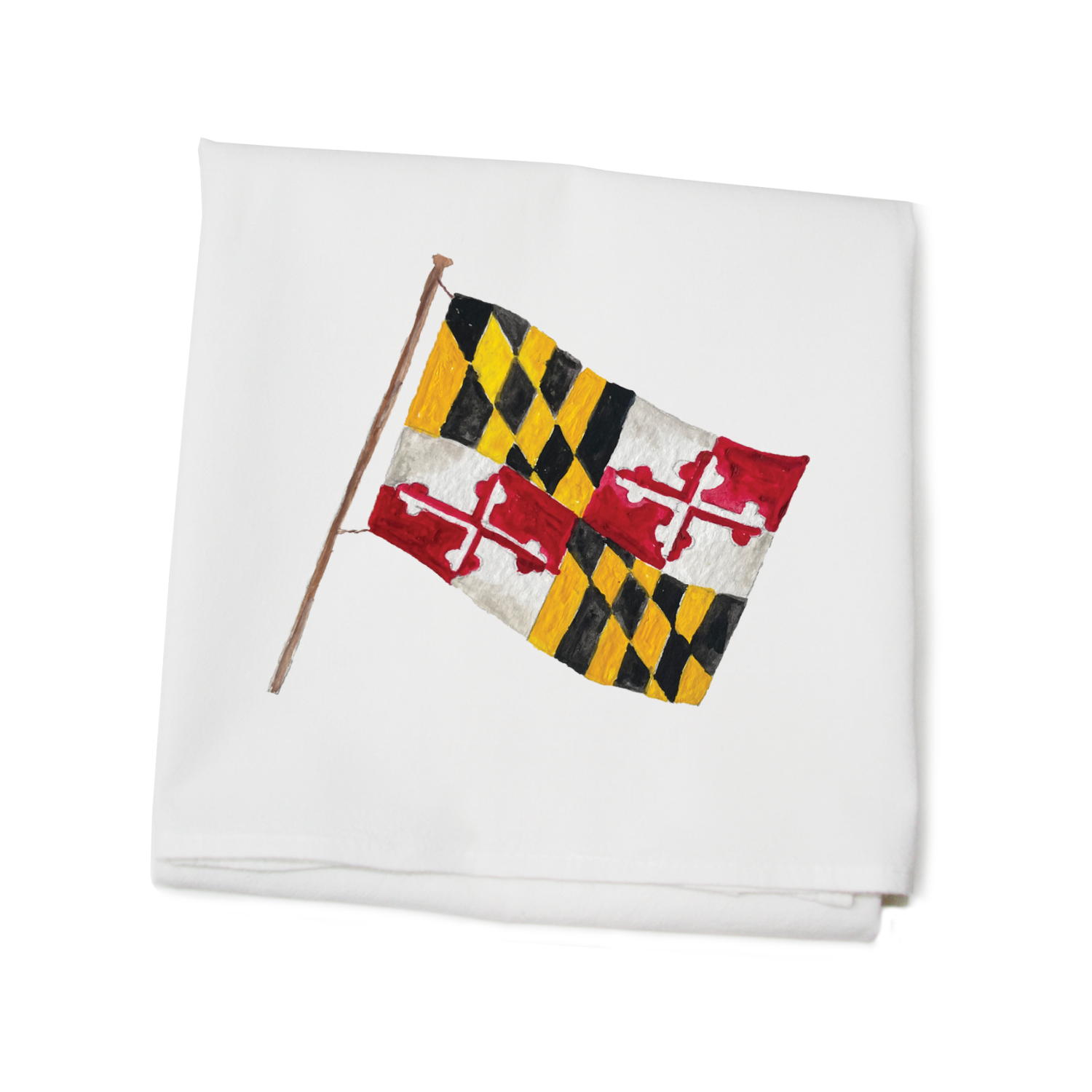 maryland flag flour sack towel