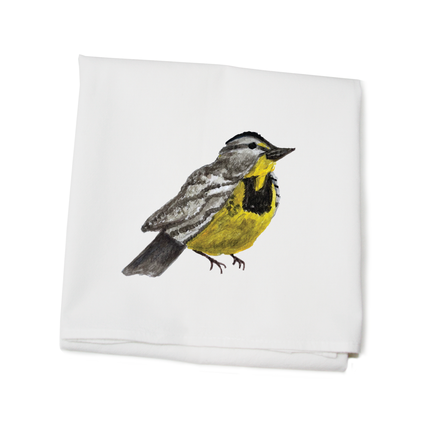 western meadowlark flour sack towel