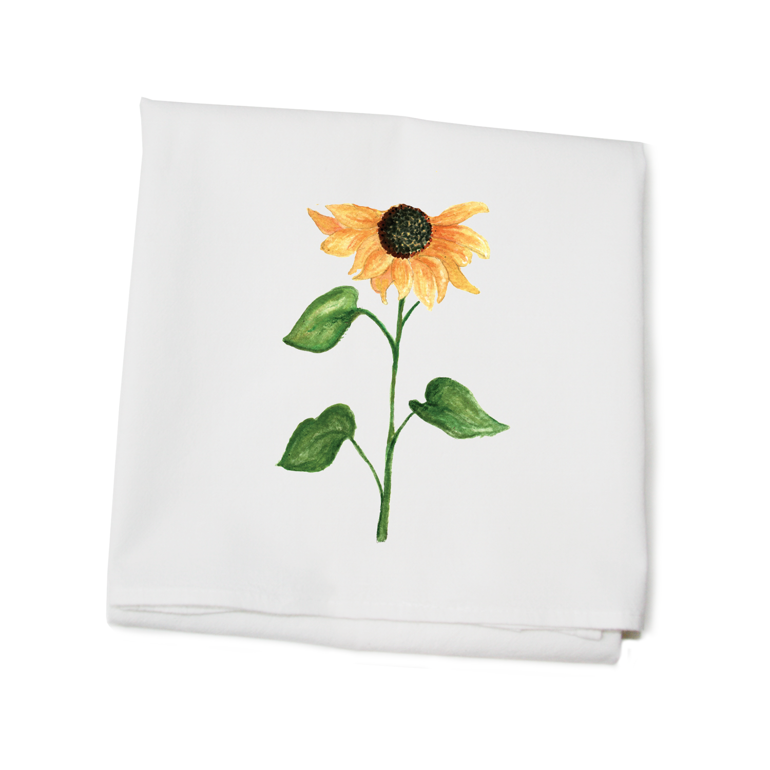 black eyed susan flour sack towel