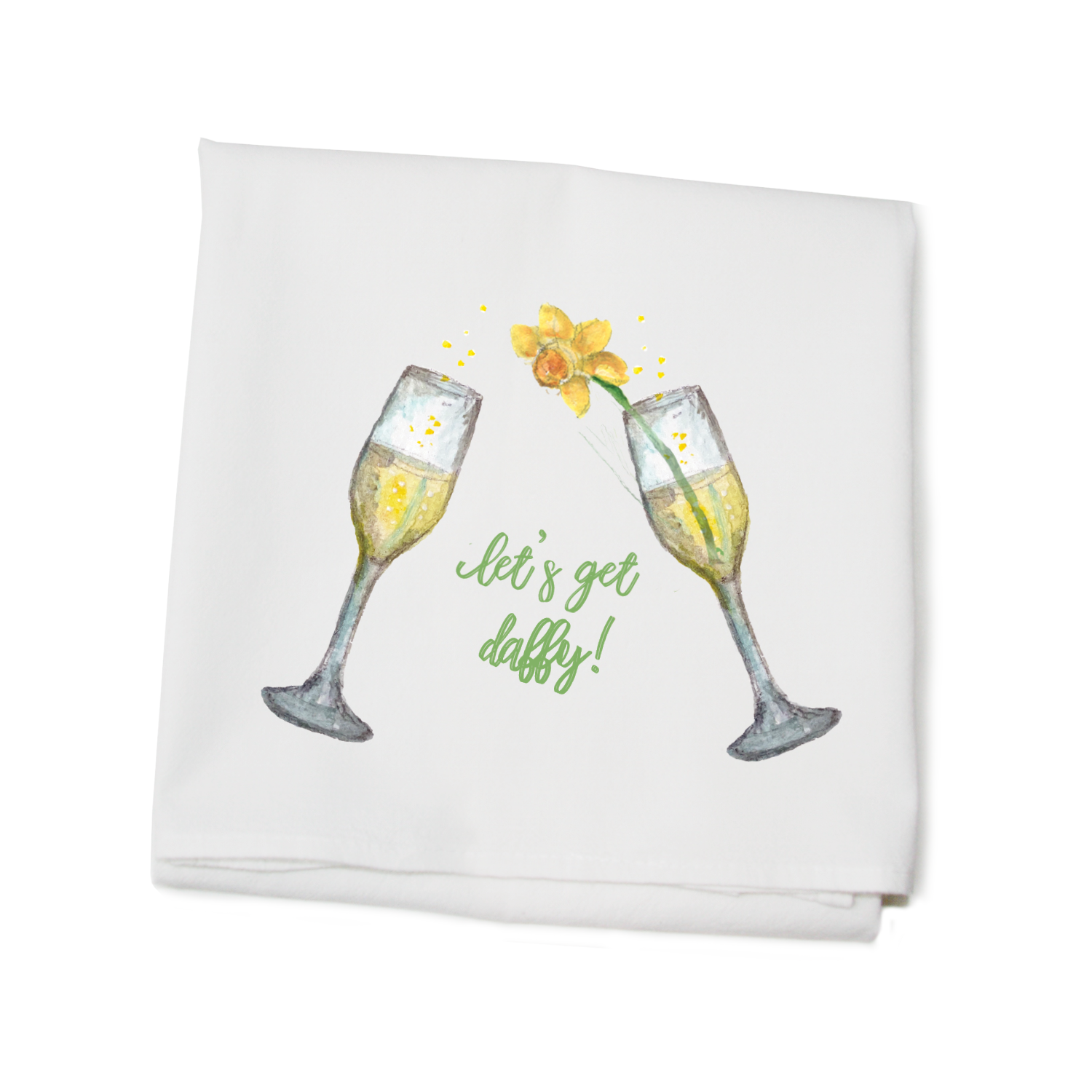 let's get daffy flour sack towel