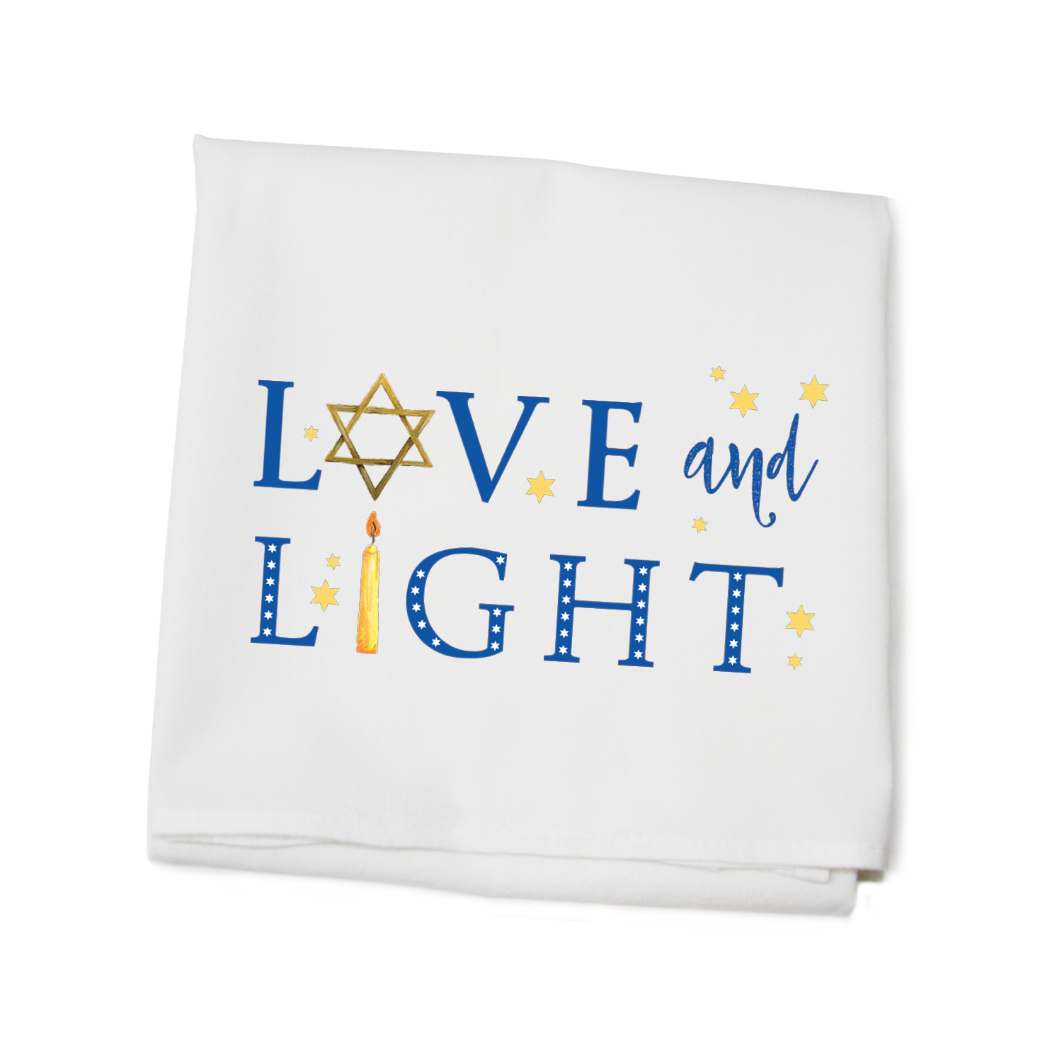 love and light flour sack towel