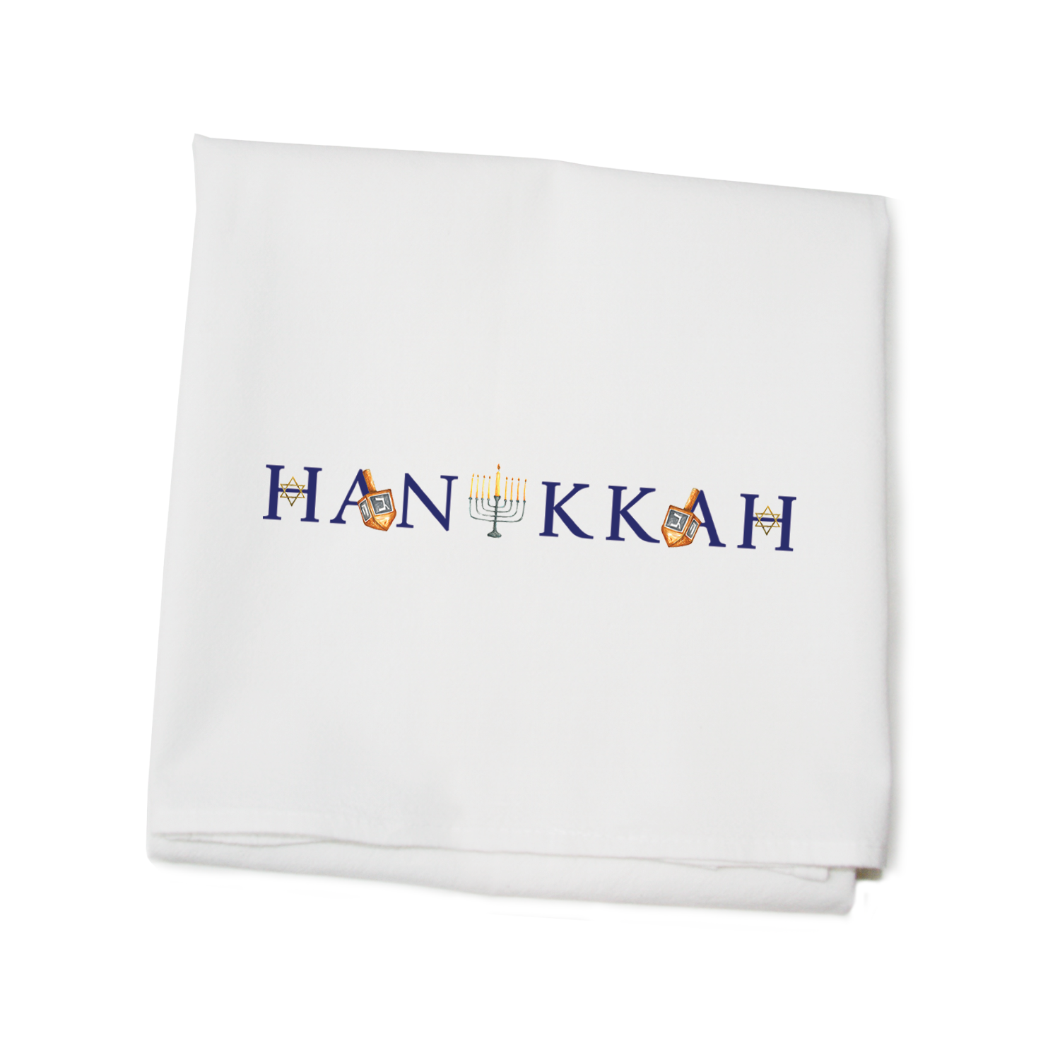 hanukkah flour sack towel