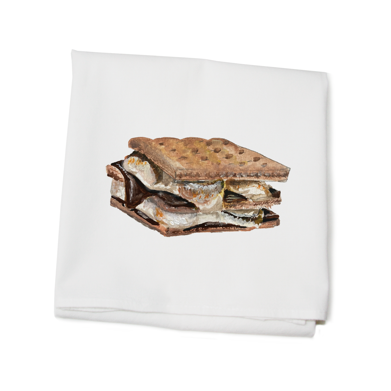 s'mores flour sack towel