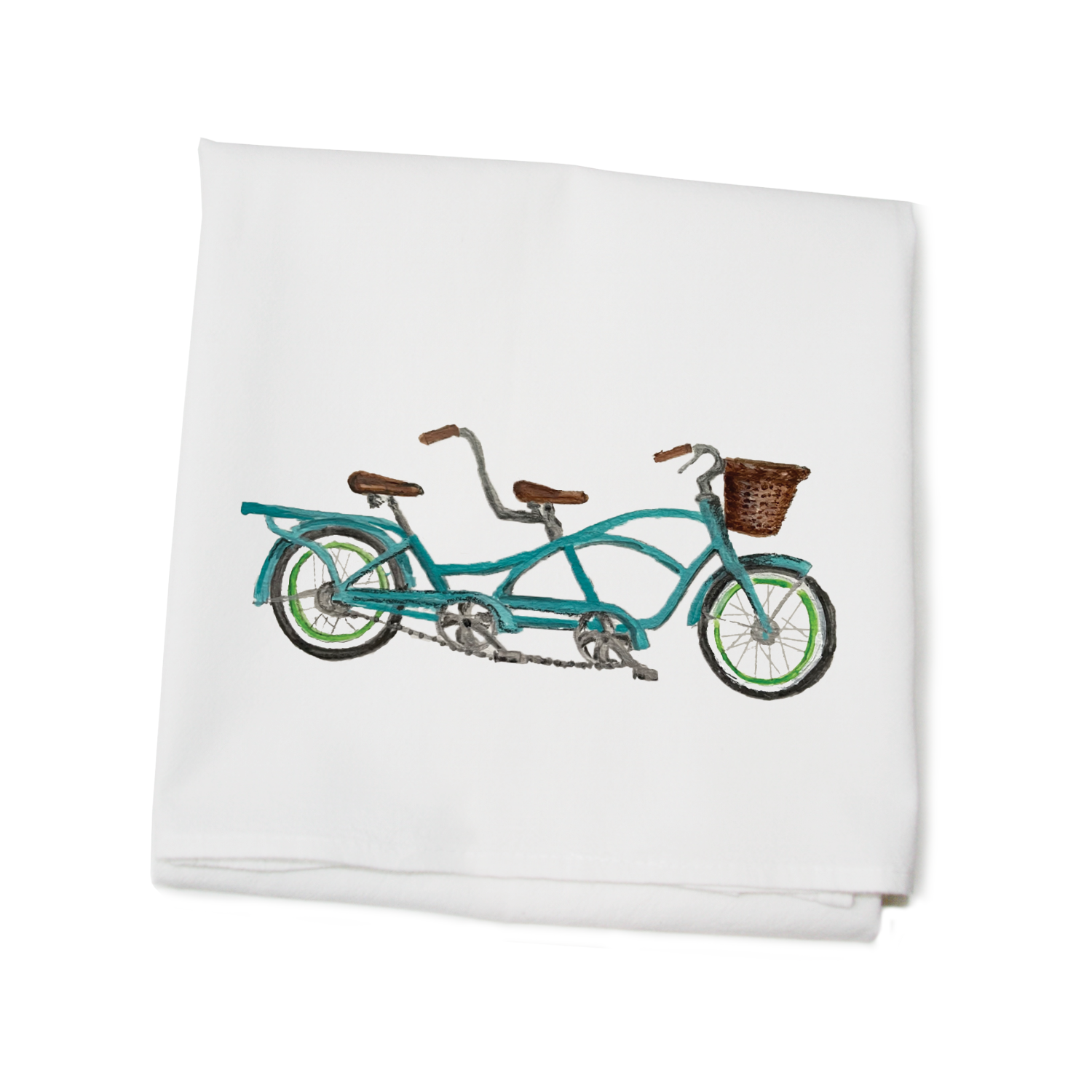 tandem bike flour sack towel