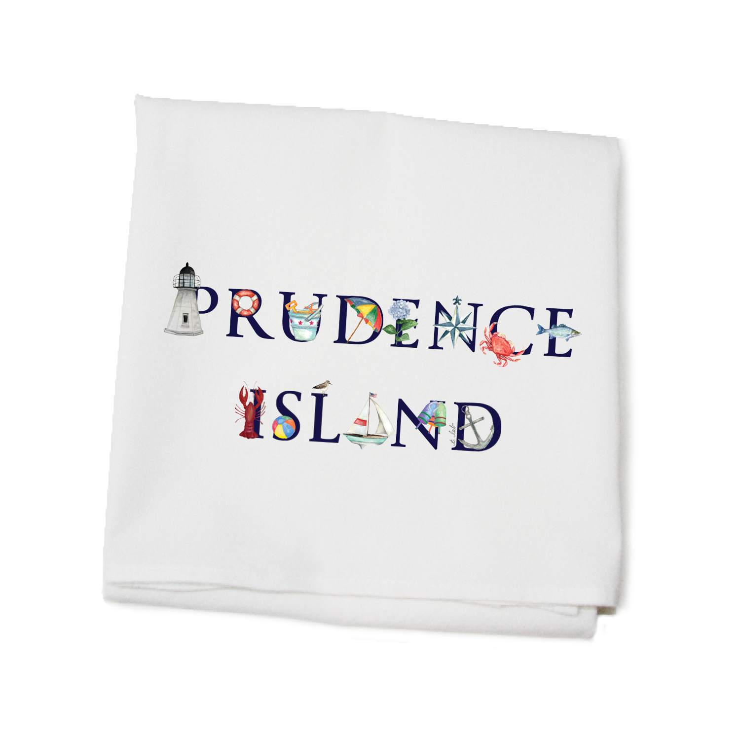 prudence island flour sack towel