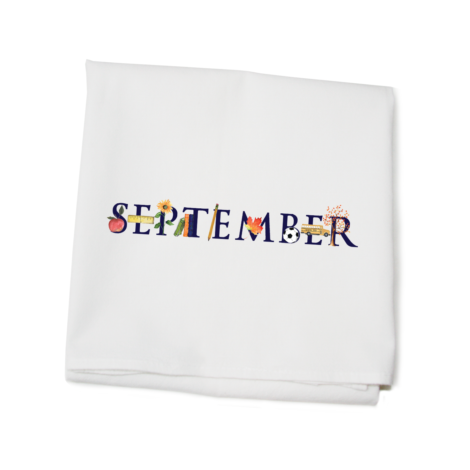 september flour sack towel