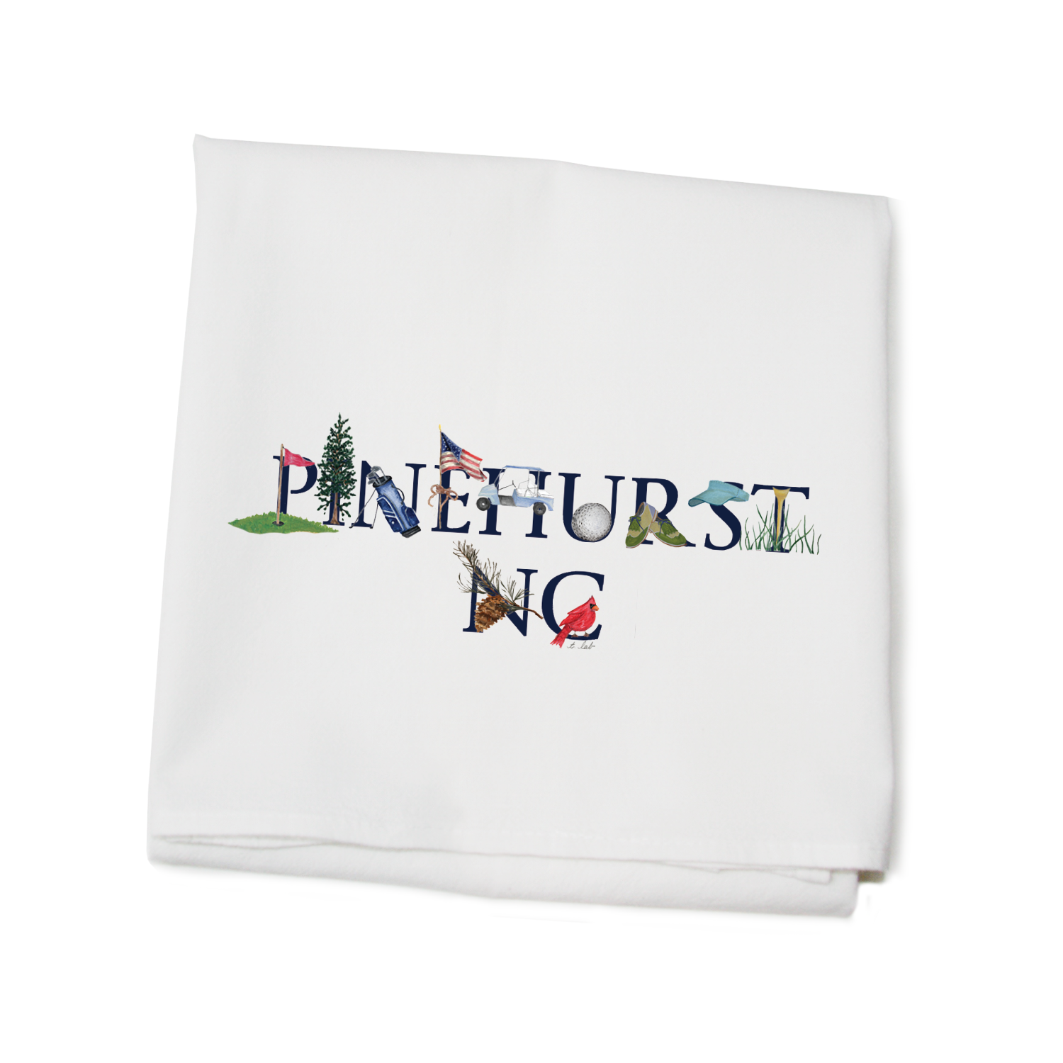pinehurst nc flour sack towel