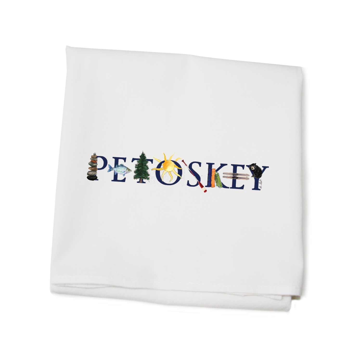 petoskey flour sack towel