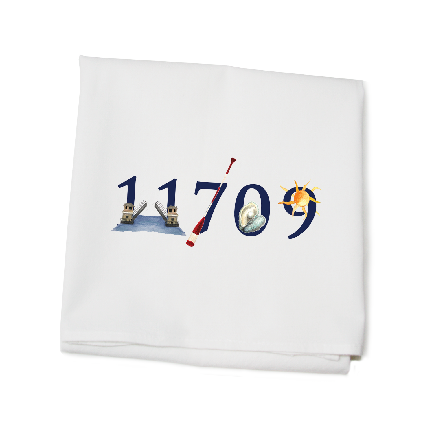 zip 11709 bayville flour sack towel