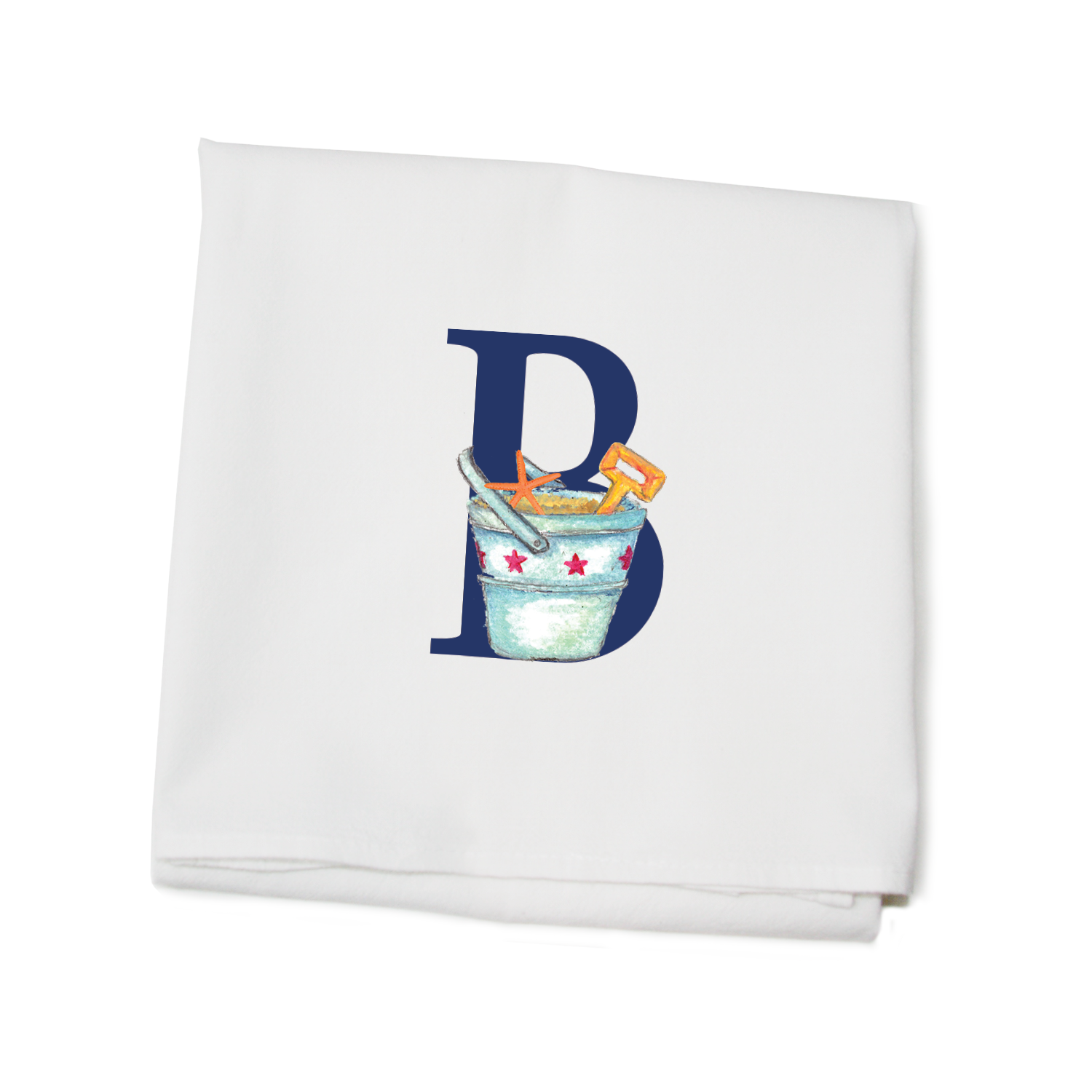 nautical alphabet - B flour sack towel