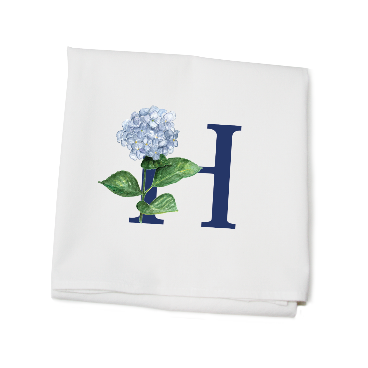 nautical alphabet - H flour sack towel
