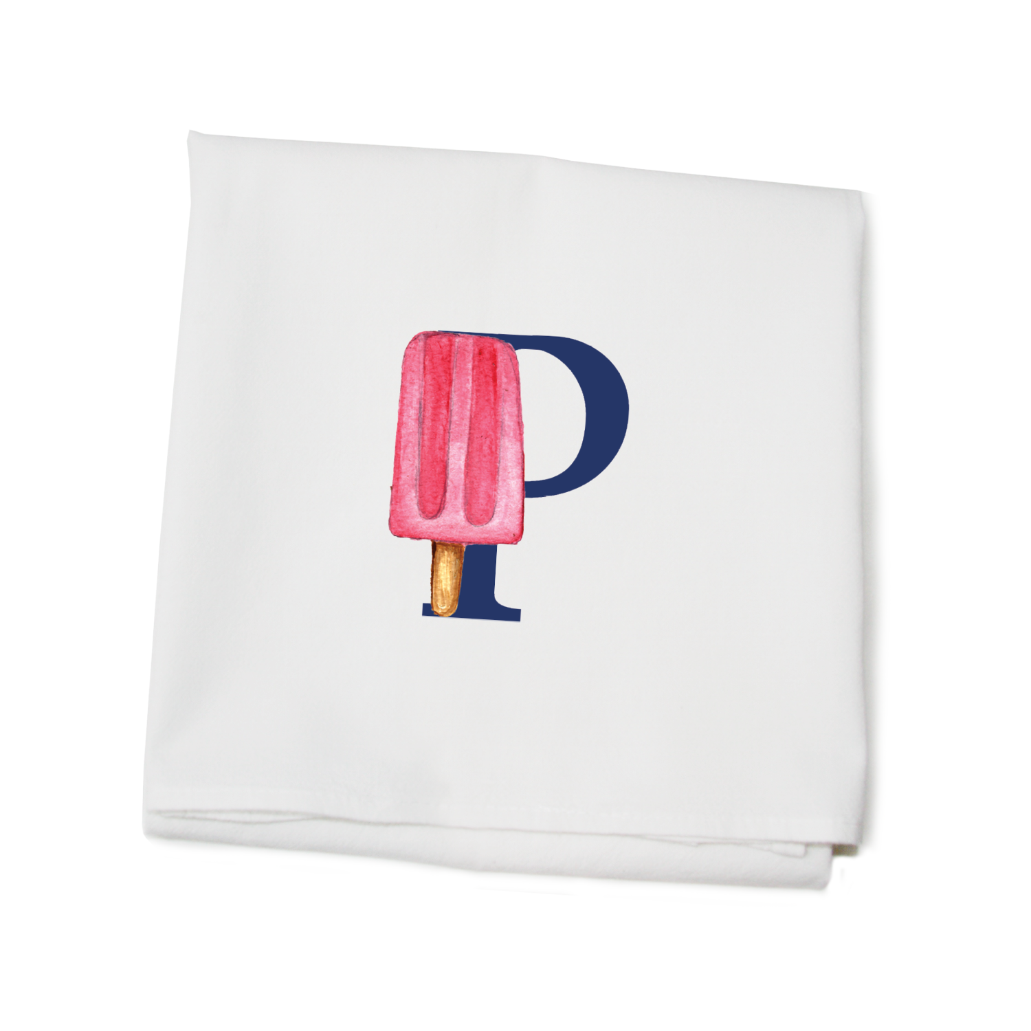 nautical alphabet - P flour sack towel