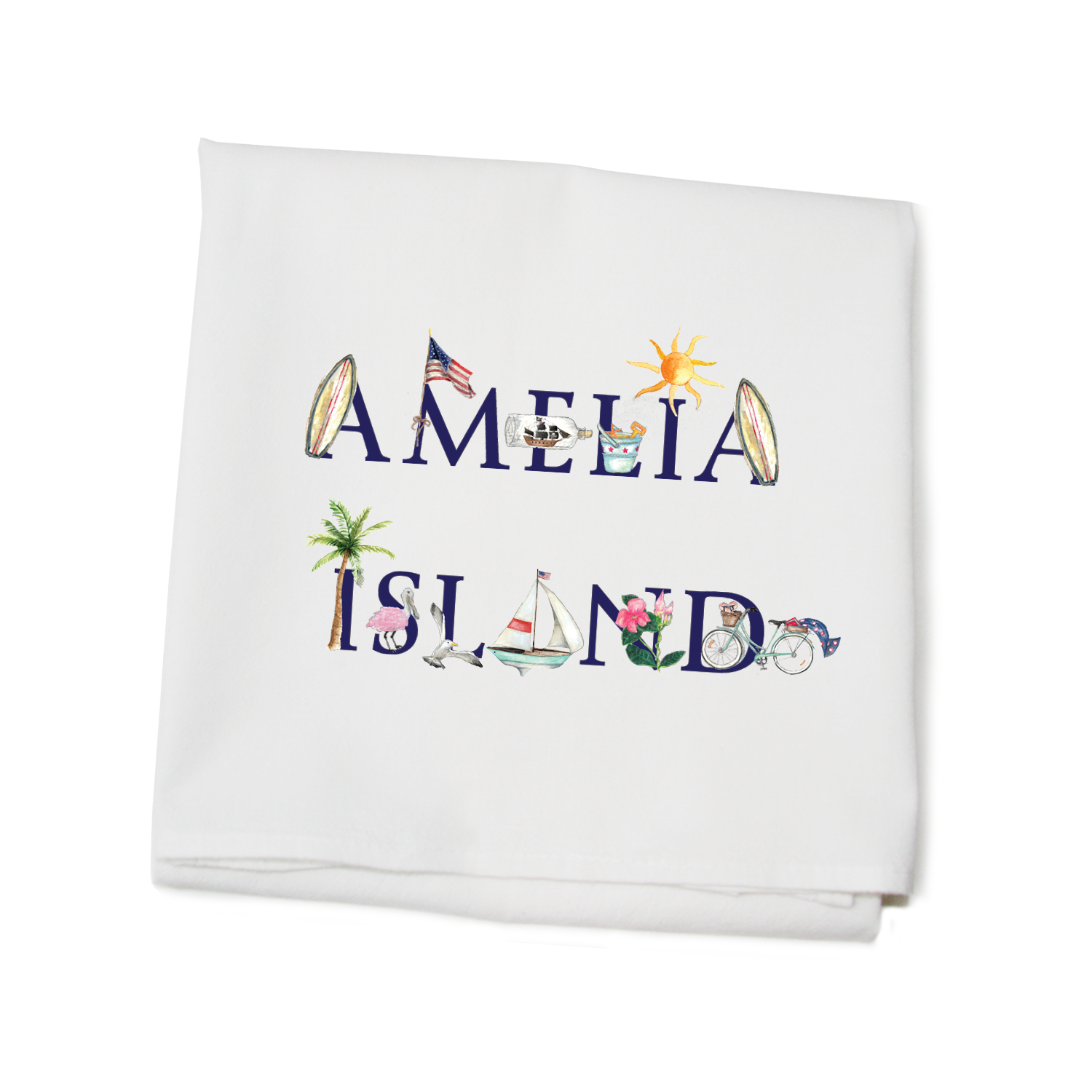 amelia island flour sack towel