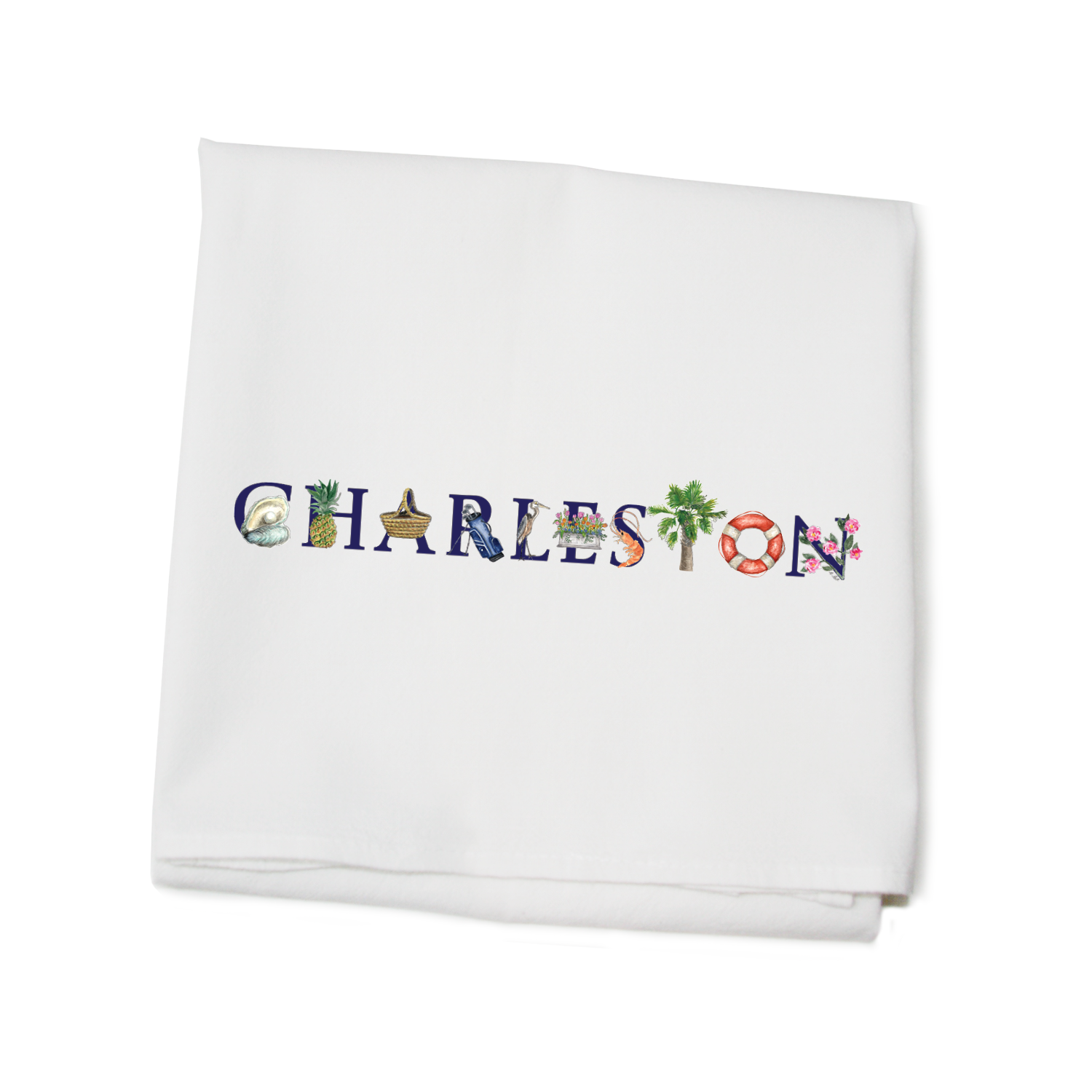 charleston, sc flour sack towel