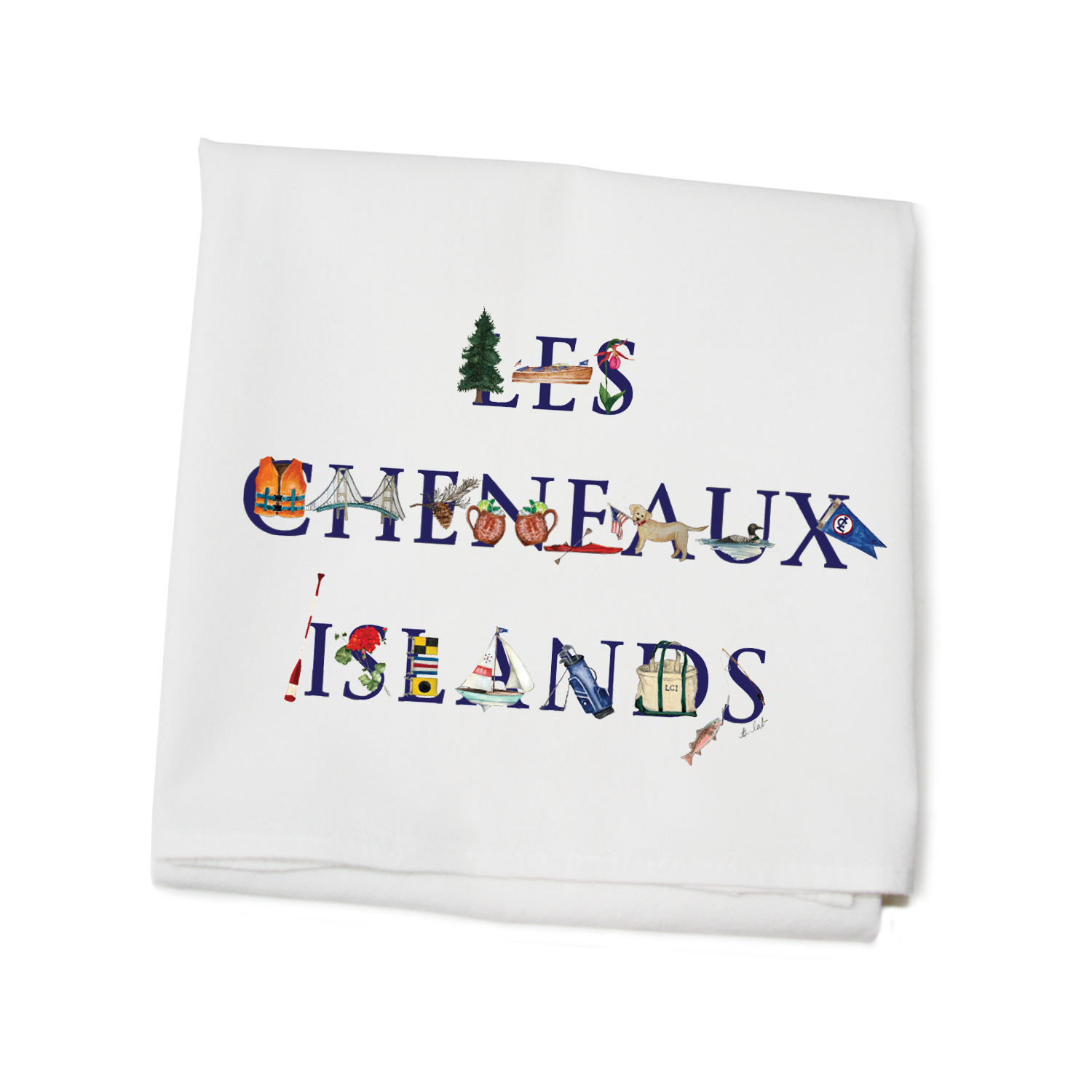 les cheneaux islands flour sack towel