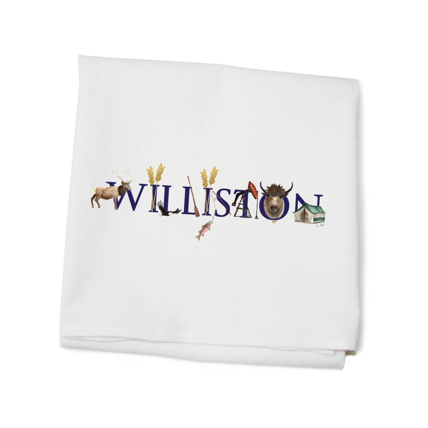 williston nd flour sack towel
