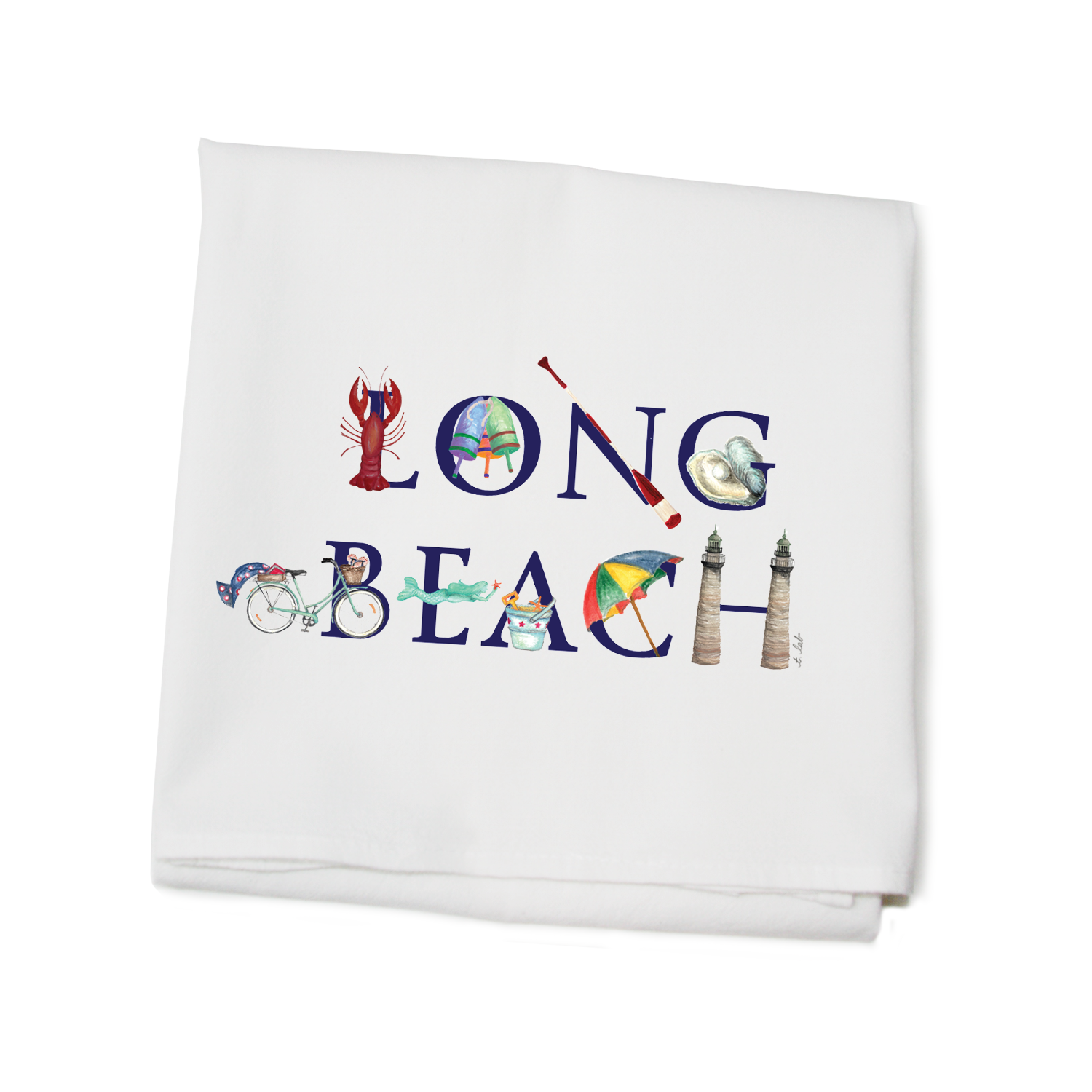 long beach flour sack towel