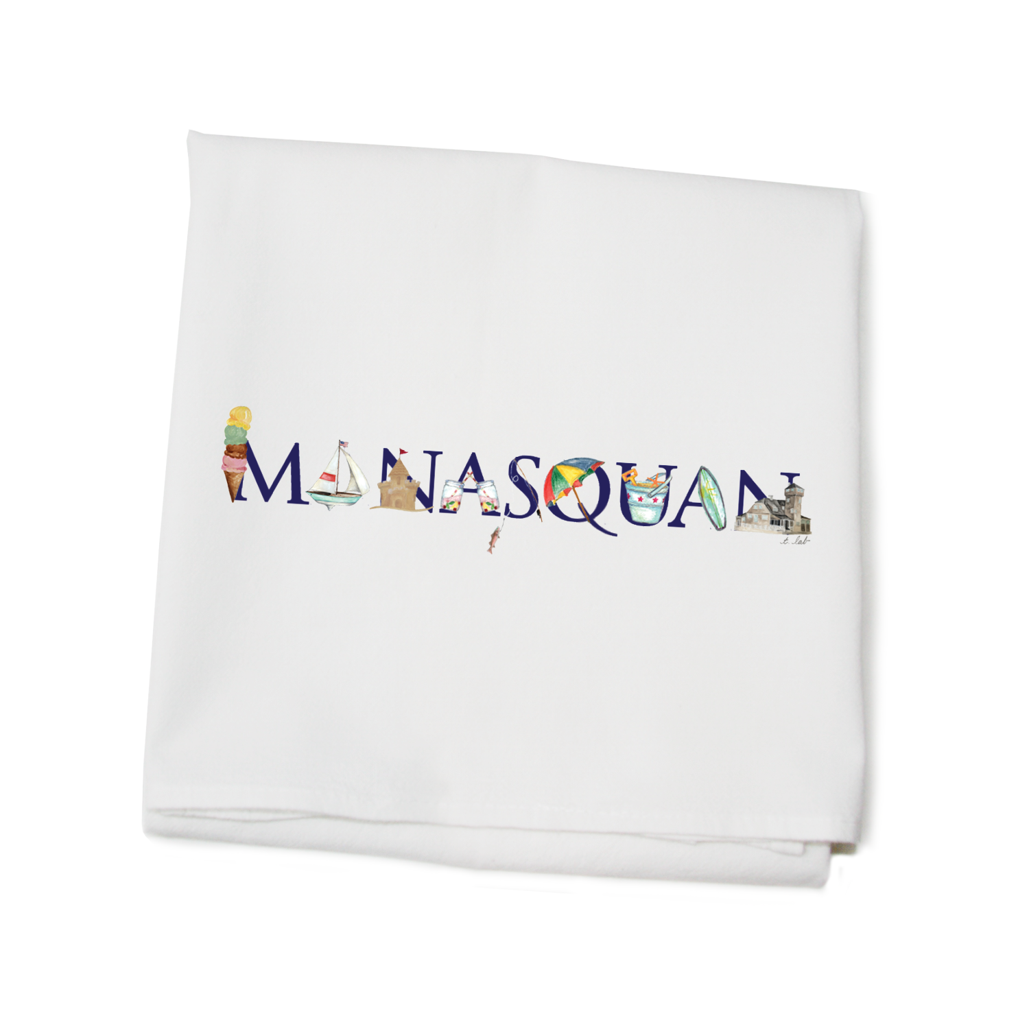 manasquan flour sack towel