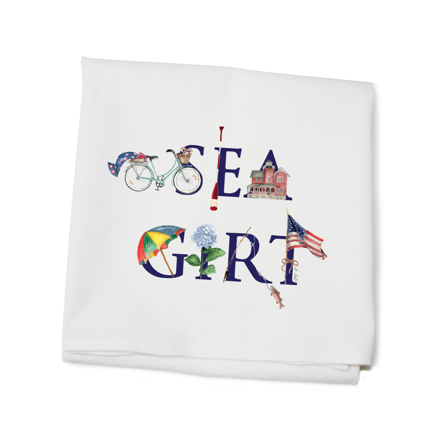sea girt flour sack towel