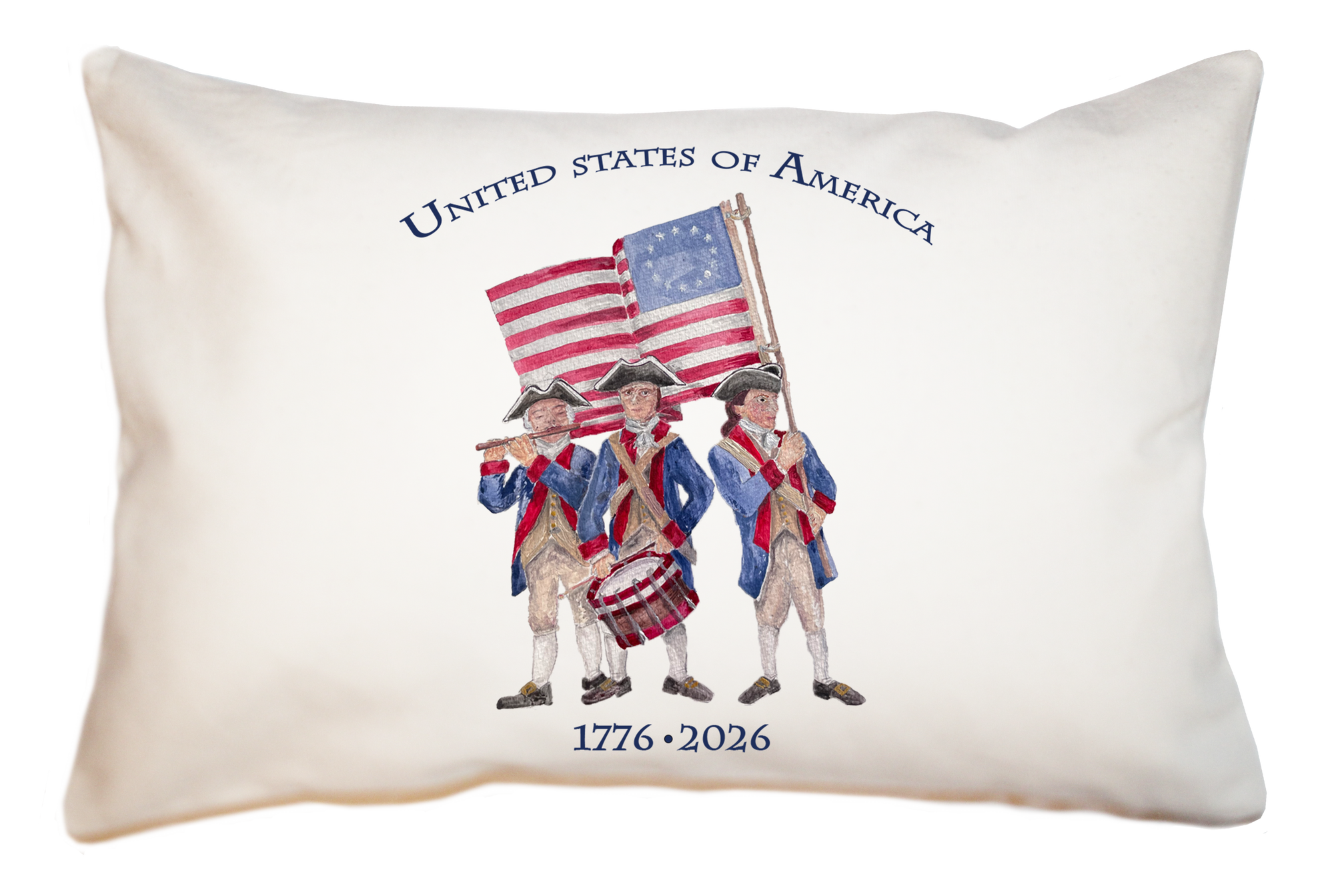 fife and drum  large rectangle pillow