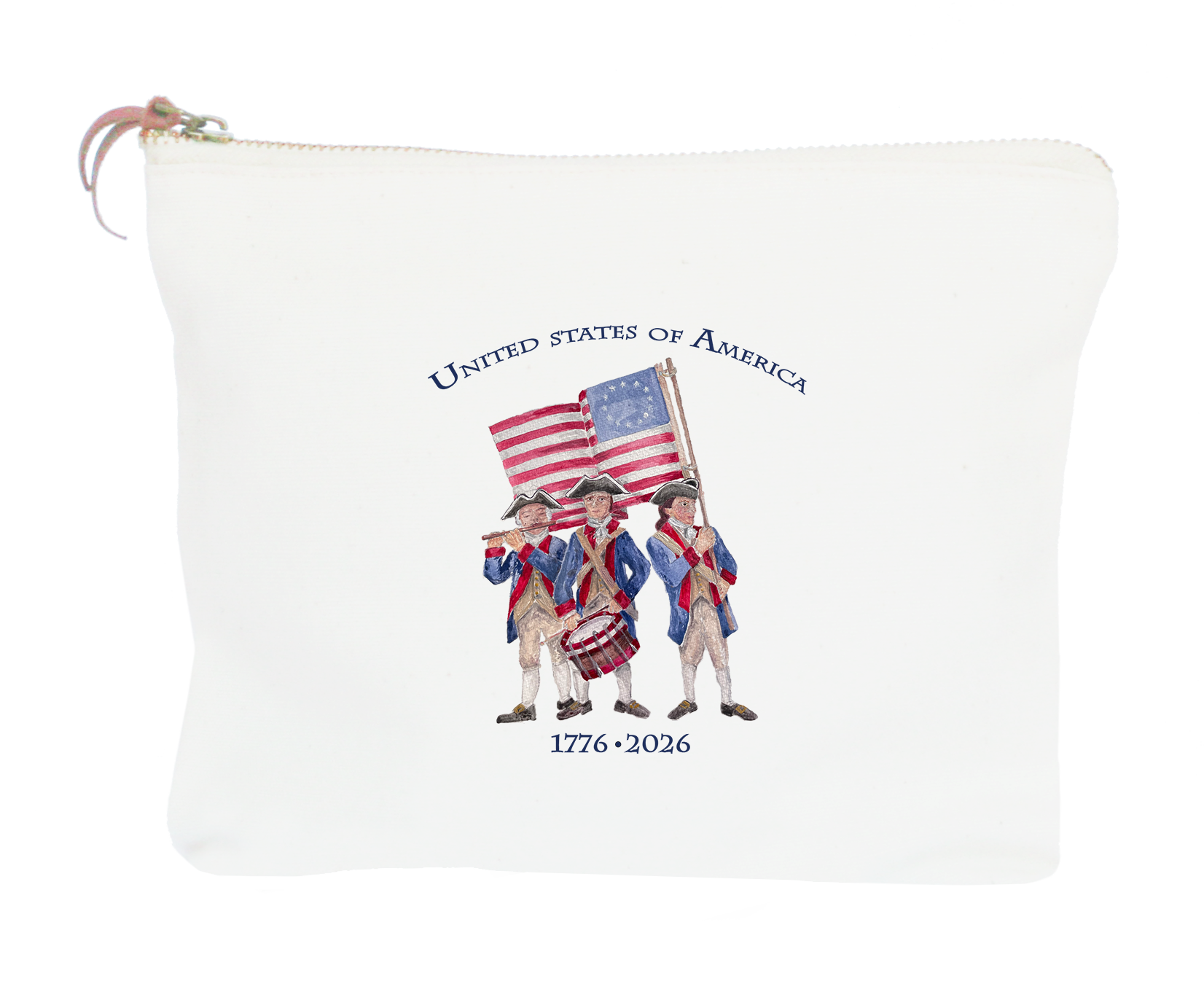 fife and drum zipper pouch