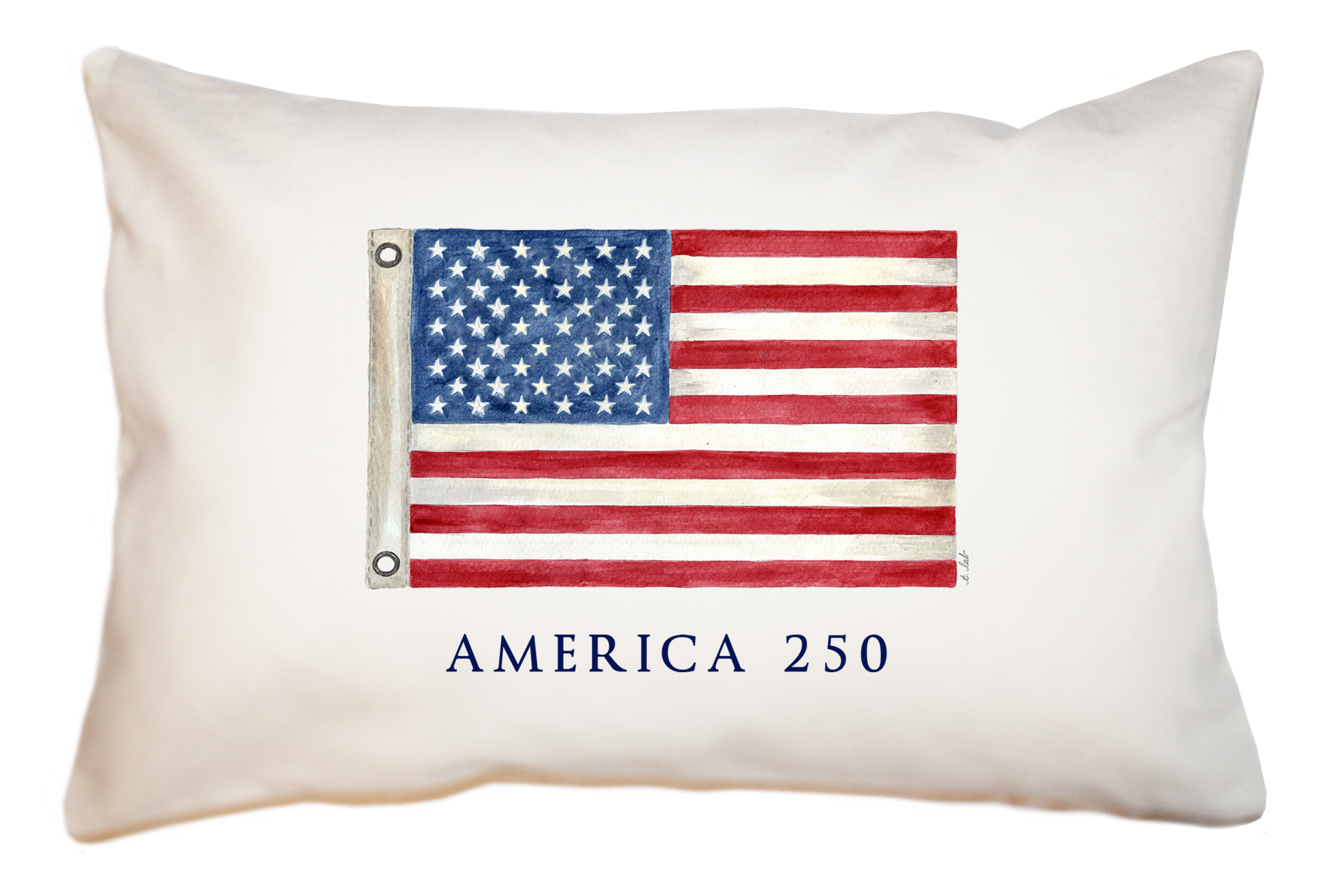 american flag with 250  large rectangle pillow
