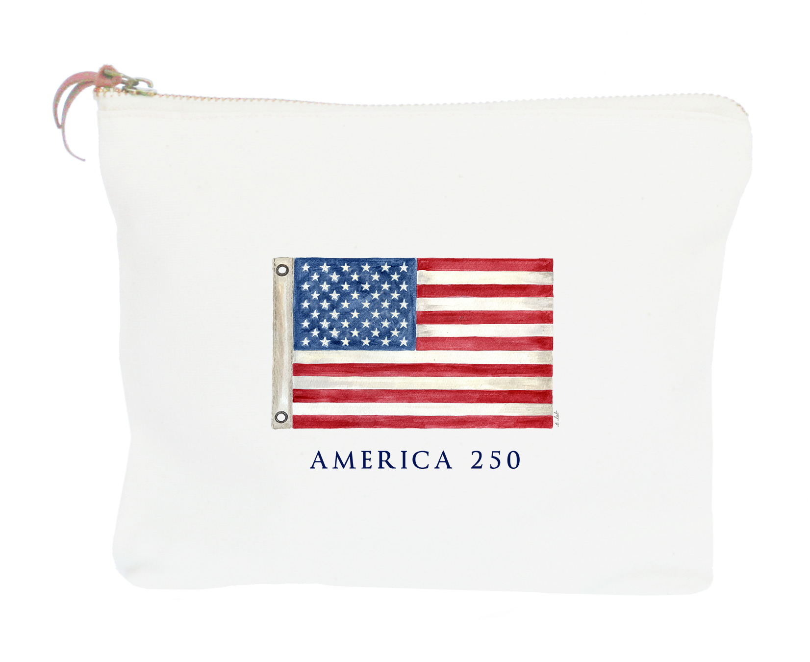 american flag with 250 zipper pouch