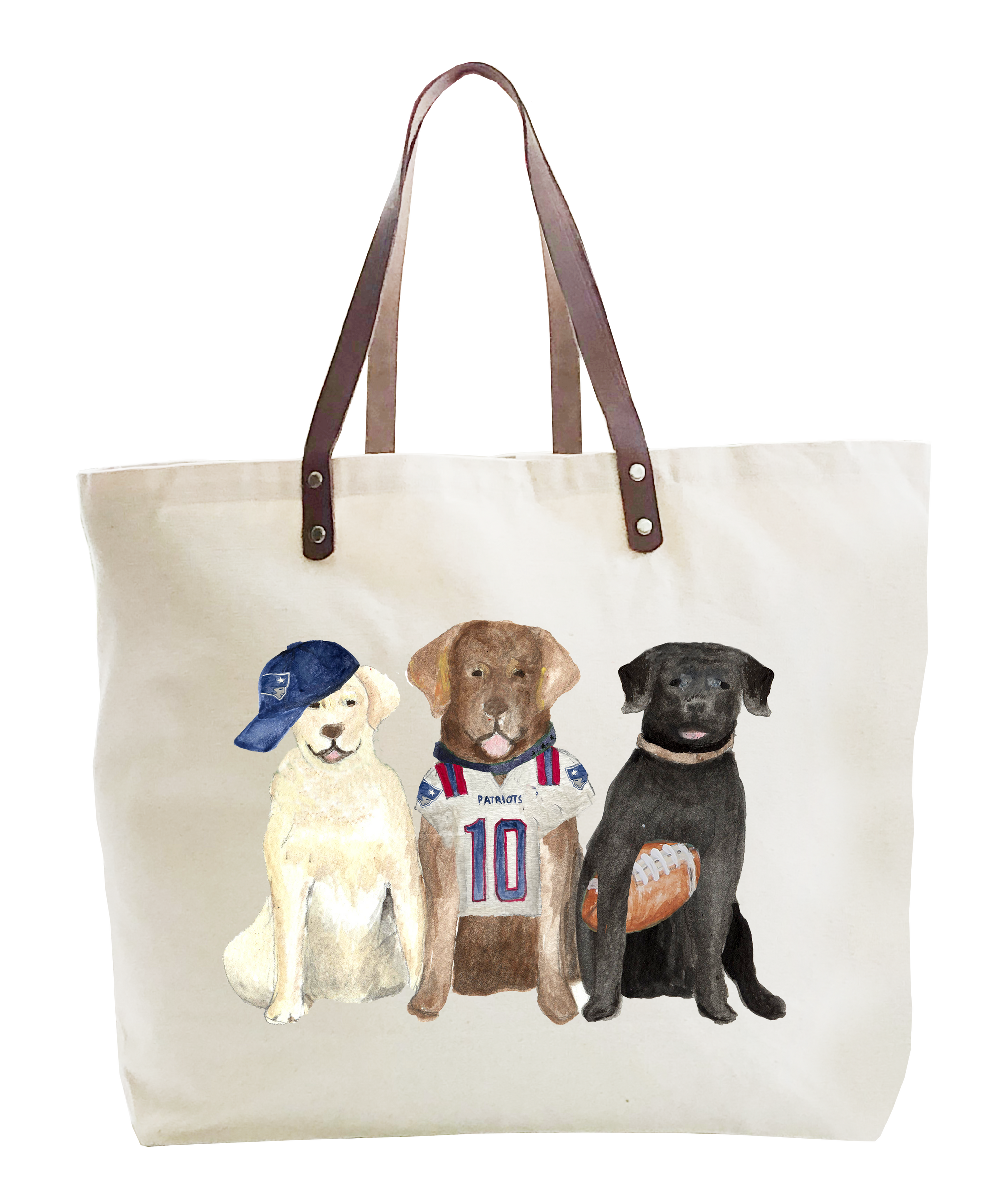 three labs patriots large tote