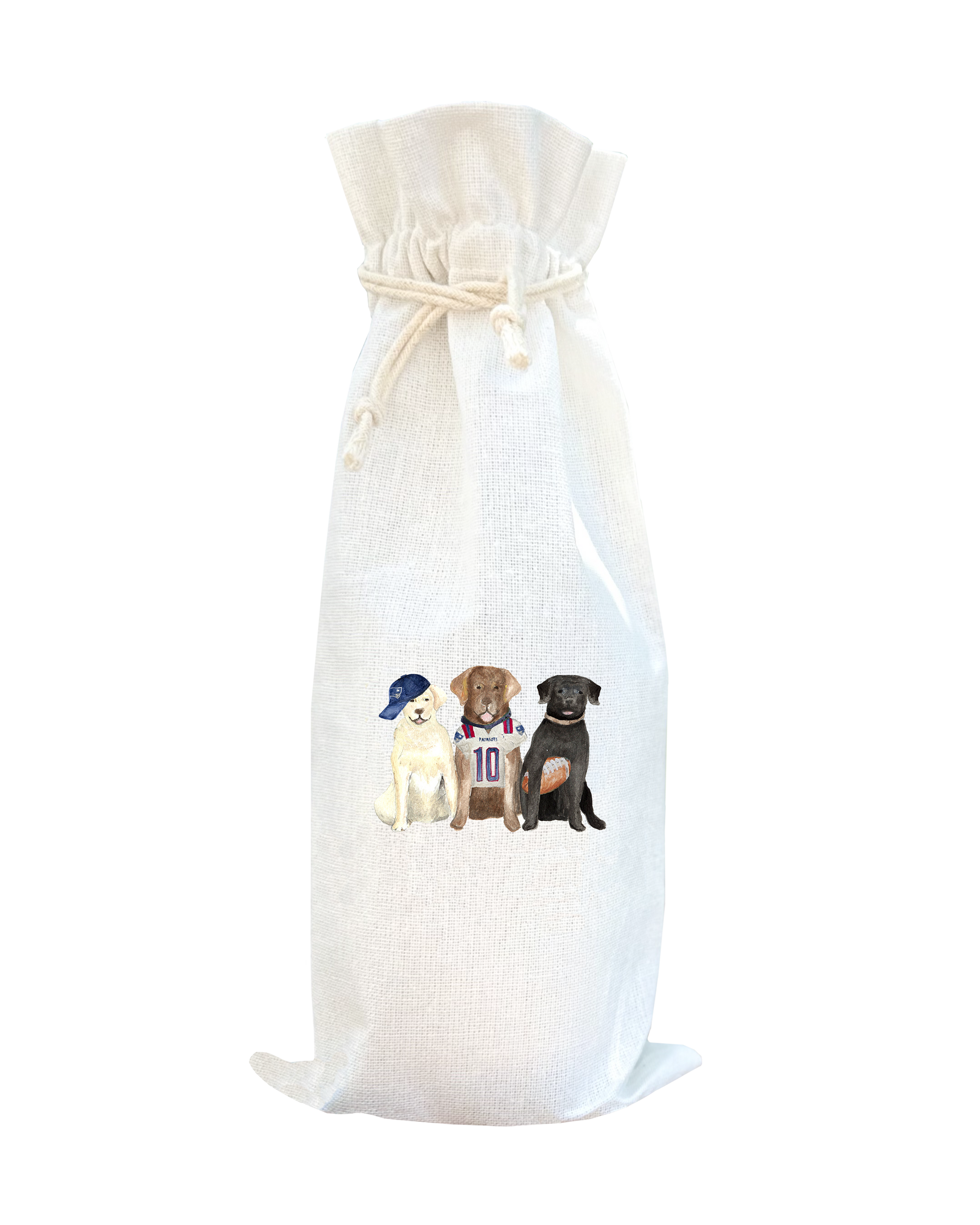 three labs patriots wine bag