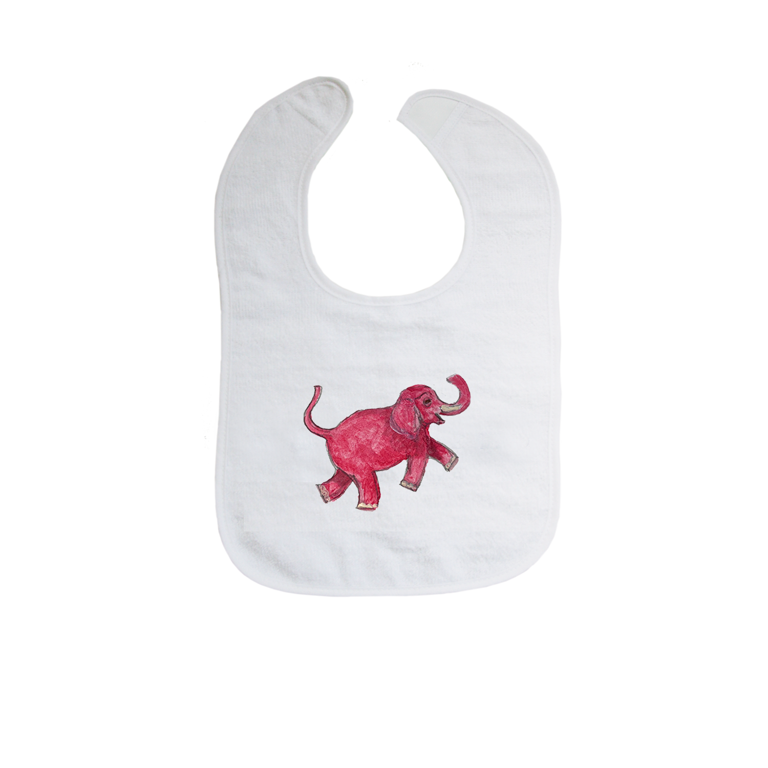 pink elephant bib