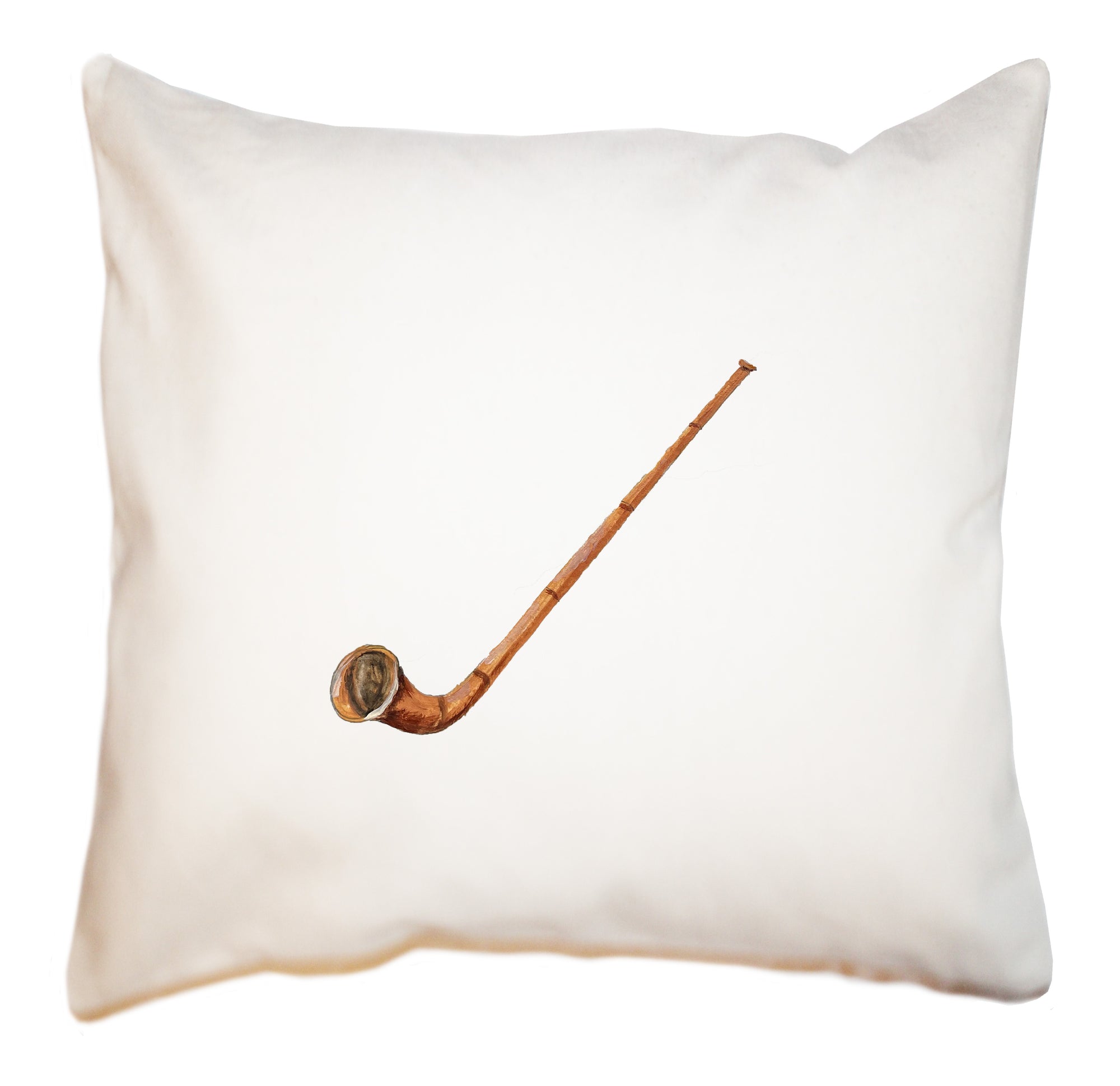 alpine horn alphorn square pillow