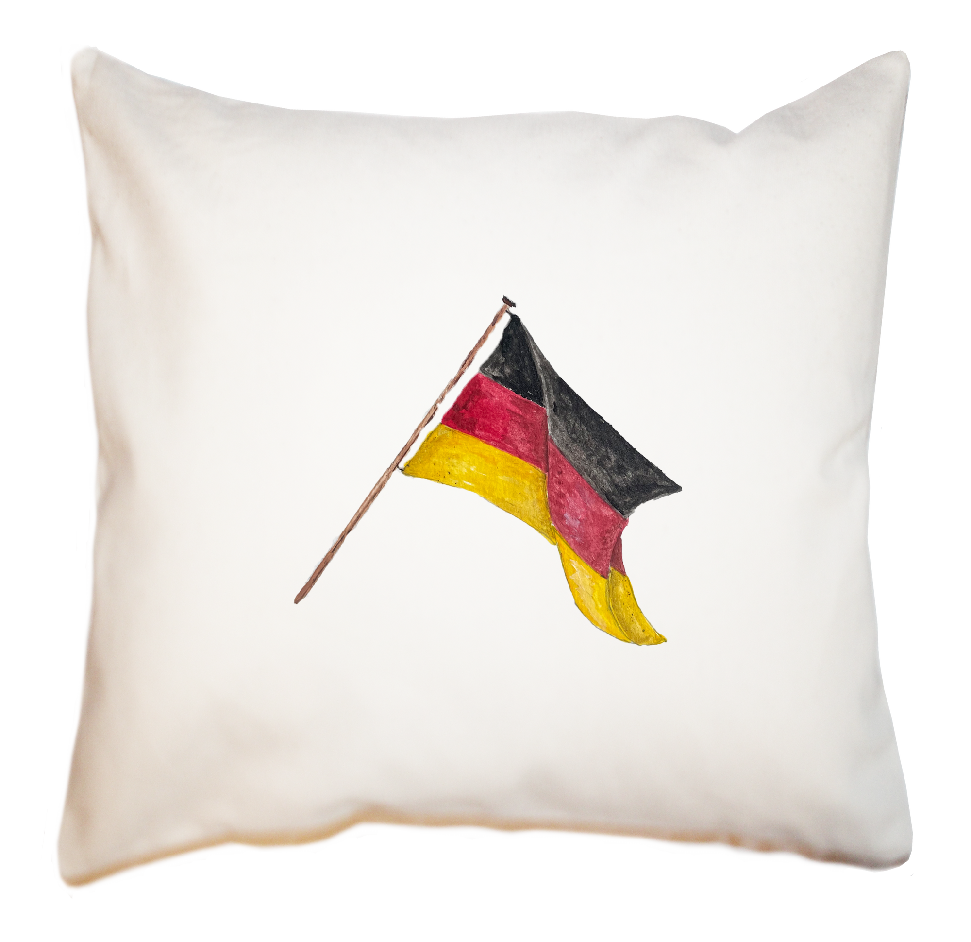 German Flag square pillow