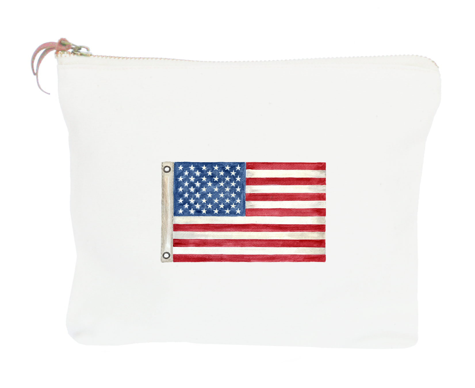 american flag with 50 stars zipper pouch