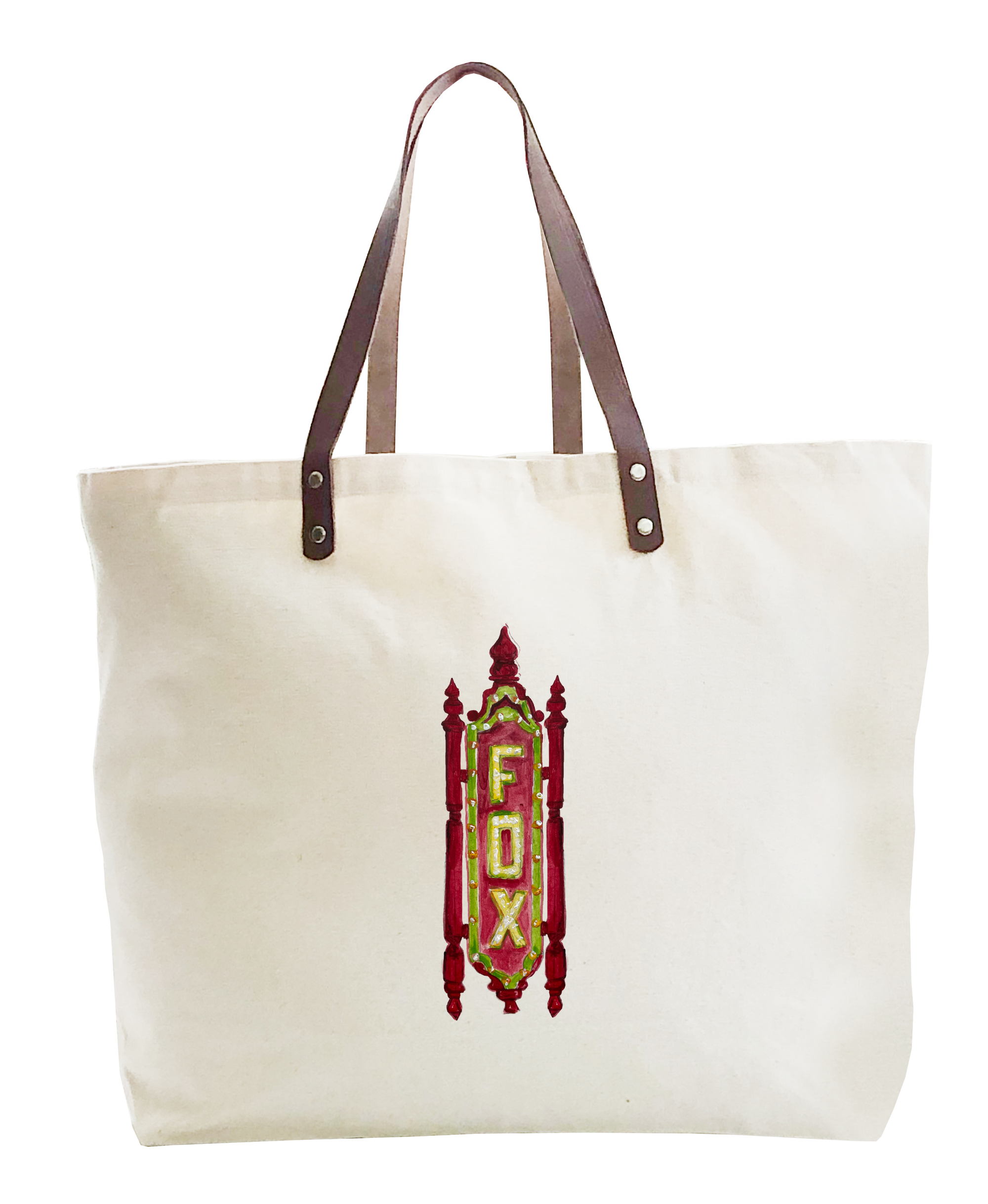 fox sign atlanta large tote