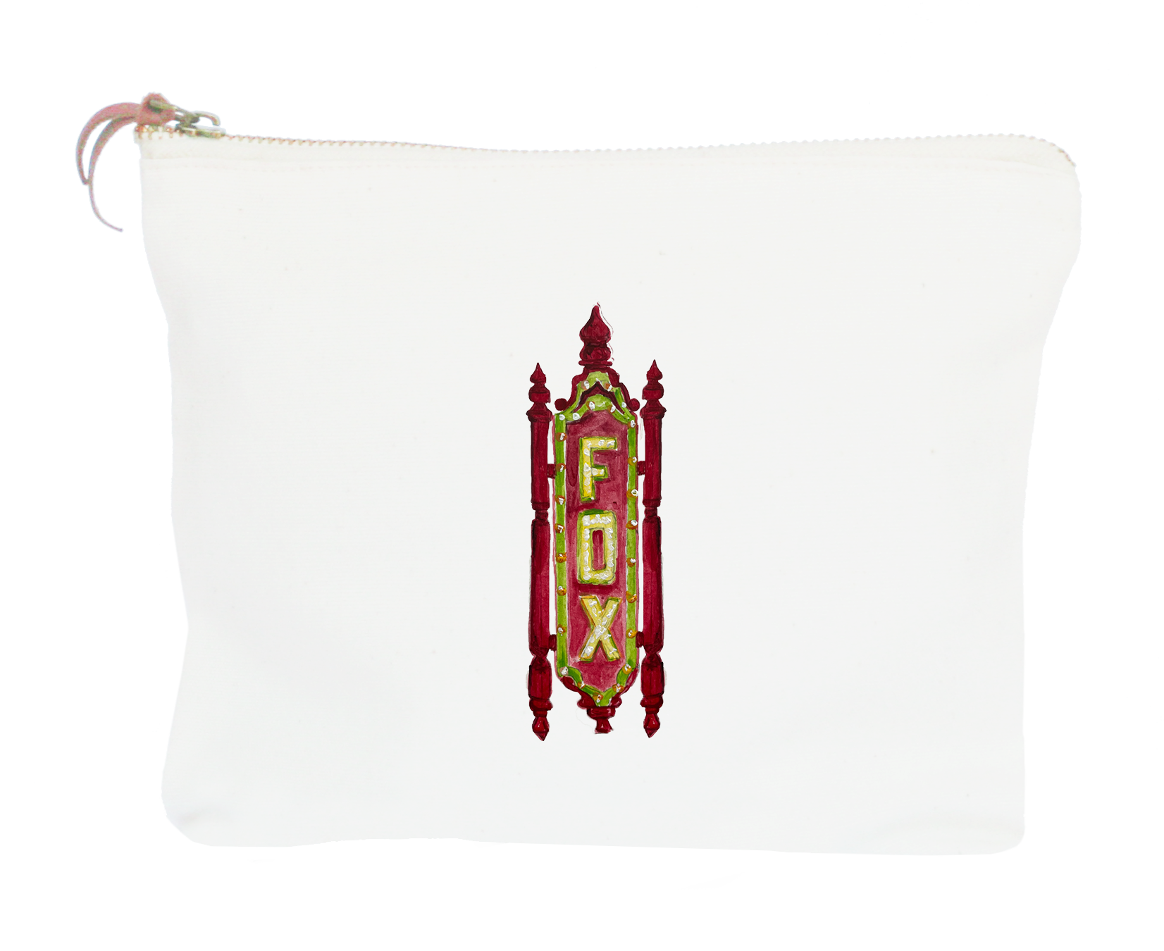 fox sign atlanta zipper pouch