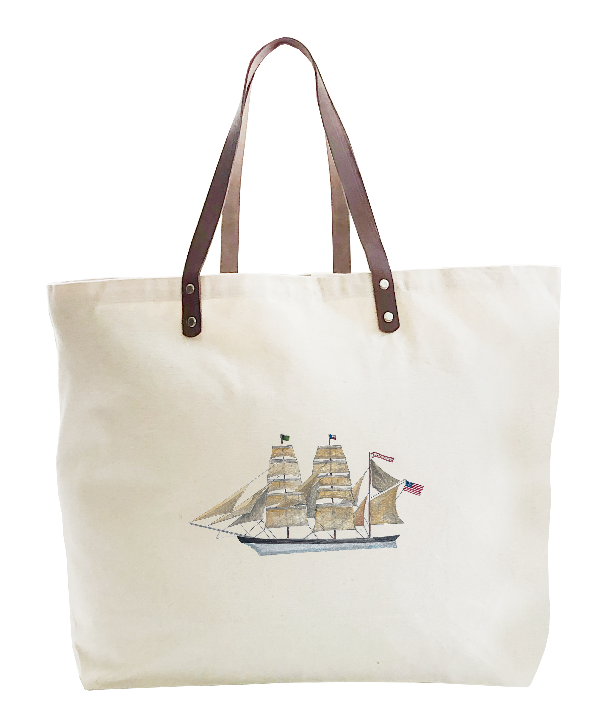 1877 tall ship elissa galveston large tote
