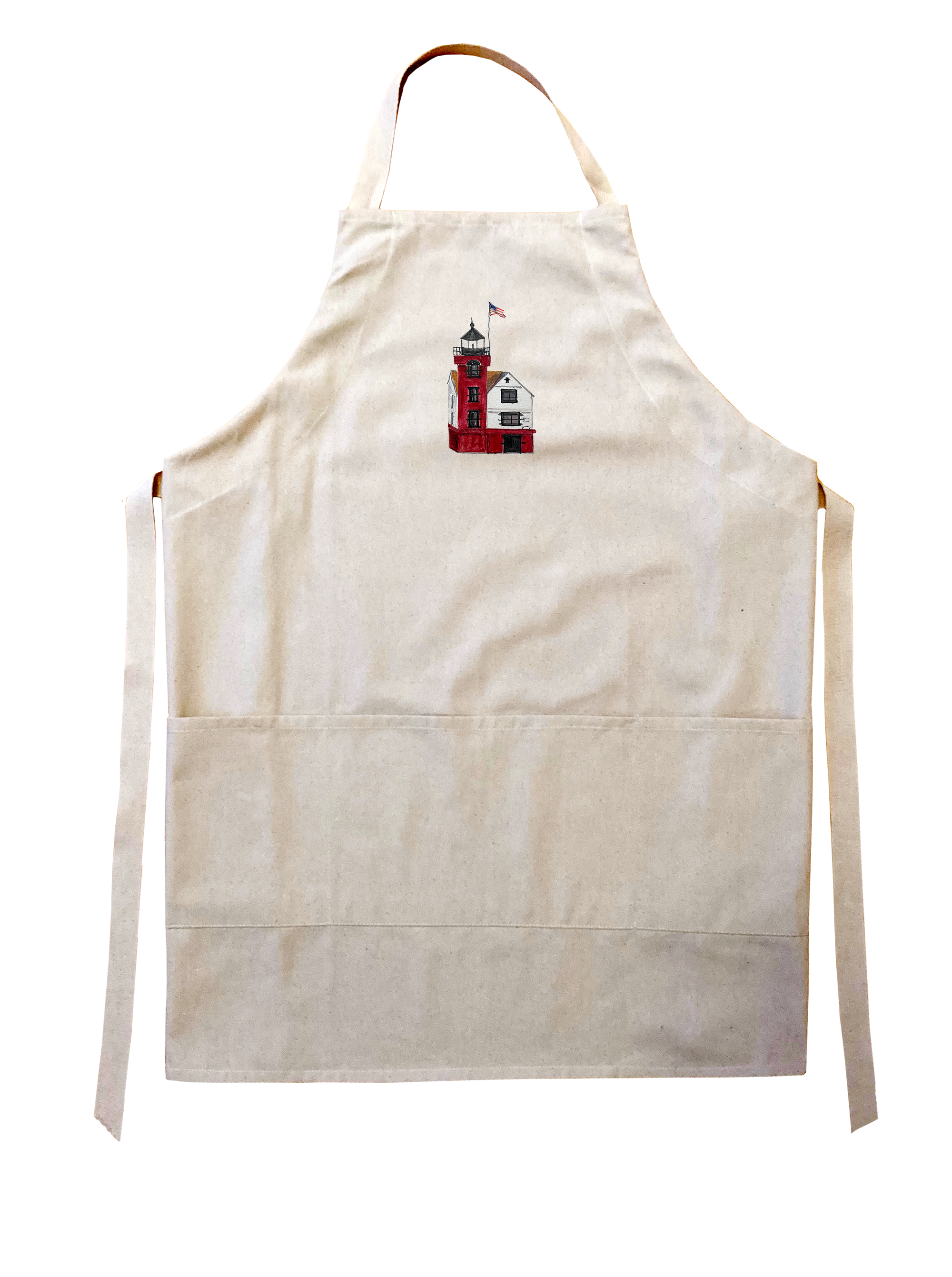 round island lighthouse mackinac island apron
