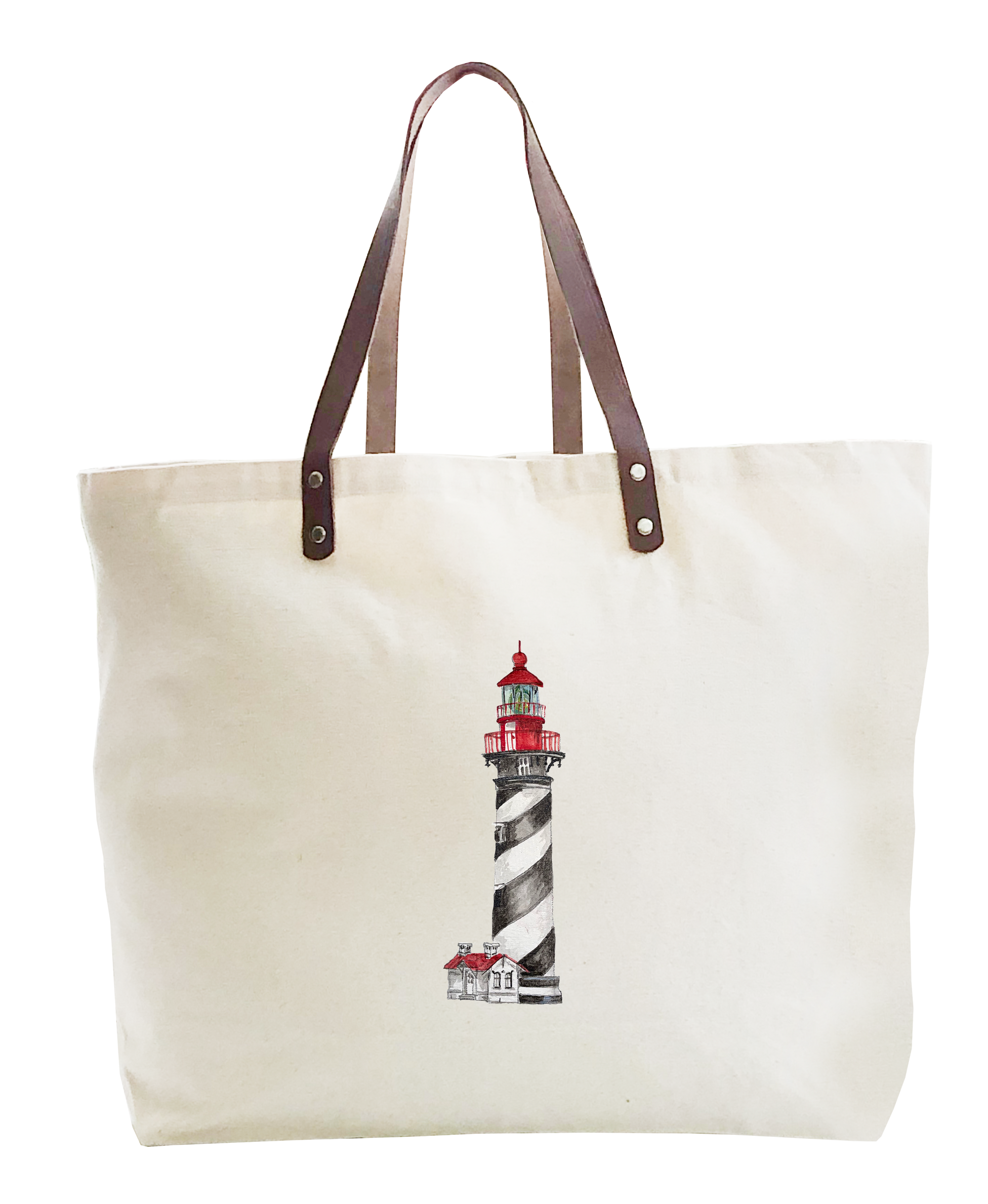 st. augustine lighthouse large tote